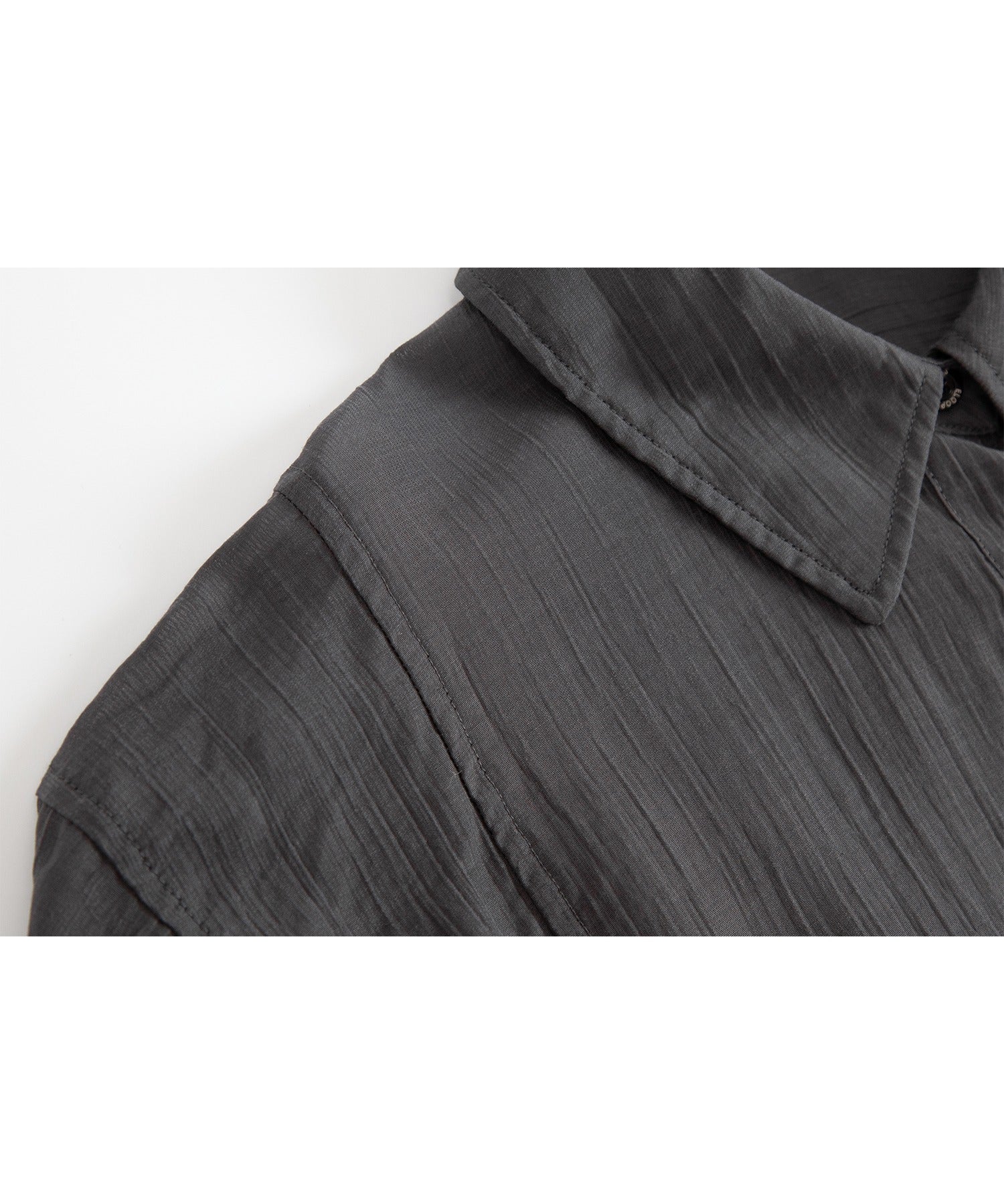 Fluid Back Button Detail Oversized Shirt