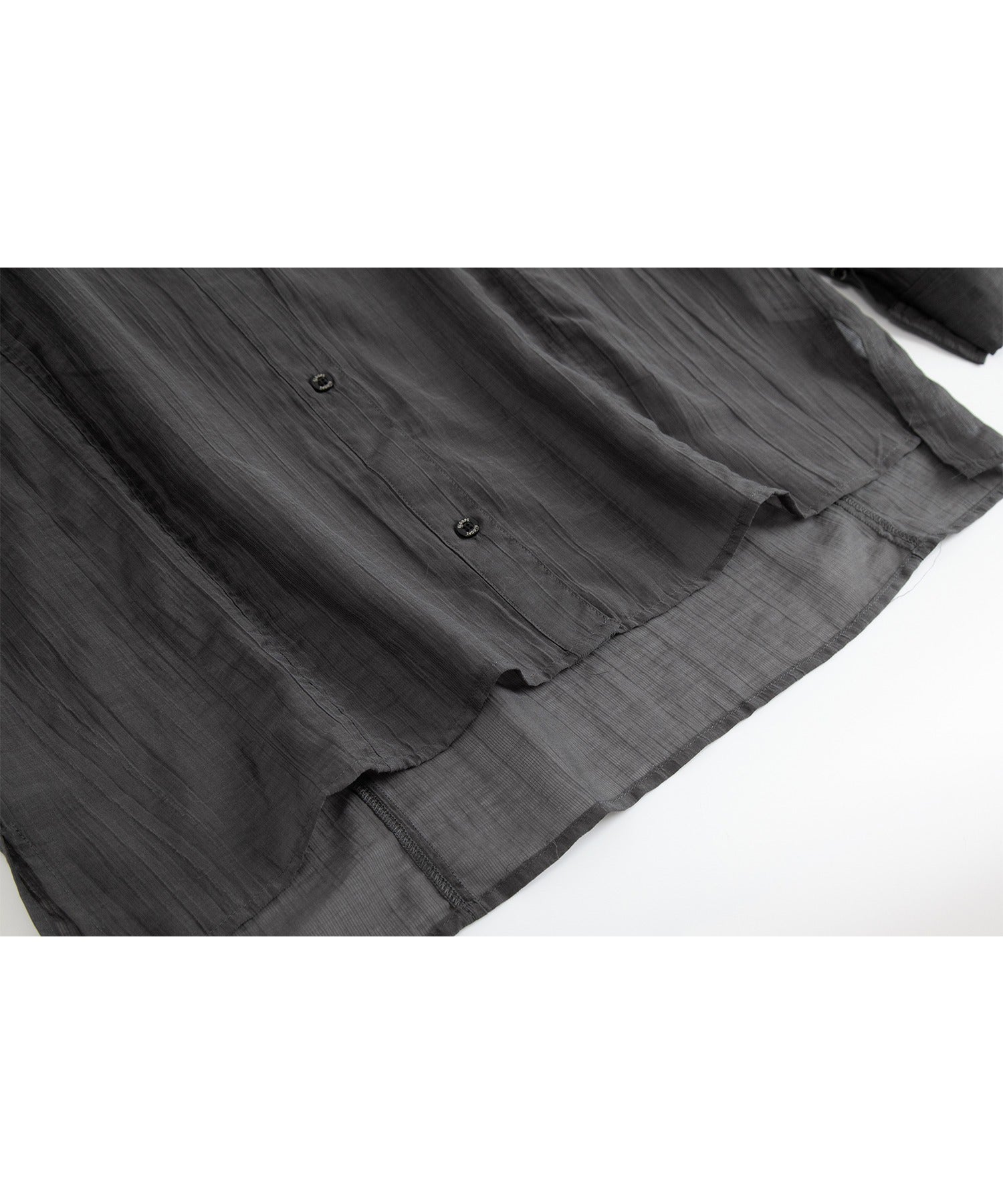Fluid Back Button Detail Oversized Shirt