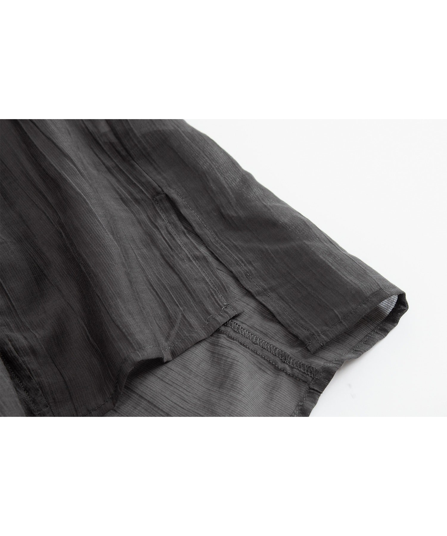 Fluid Back Button Detail Oversized Shirt