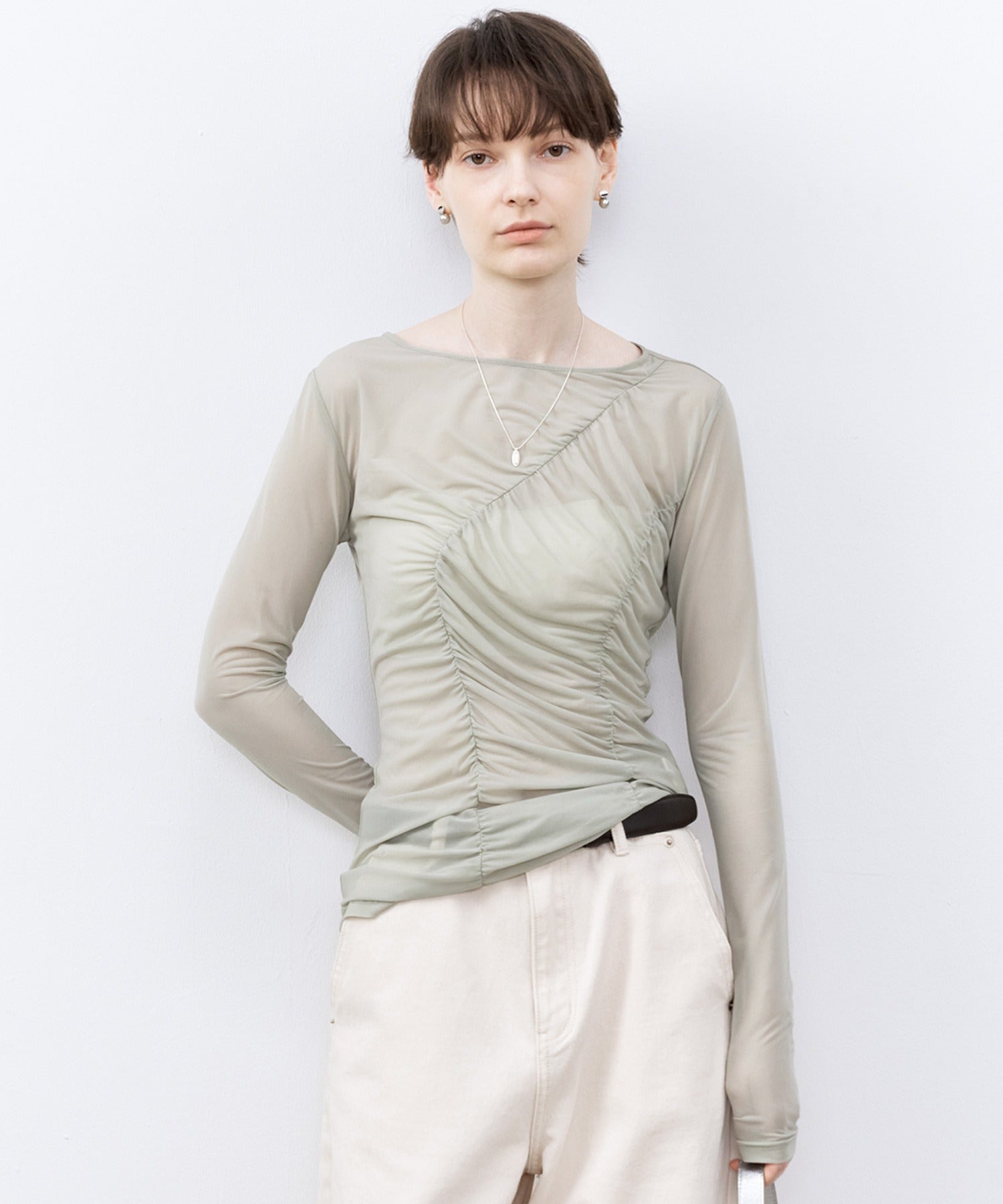Gather Sheer Tops