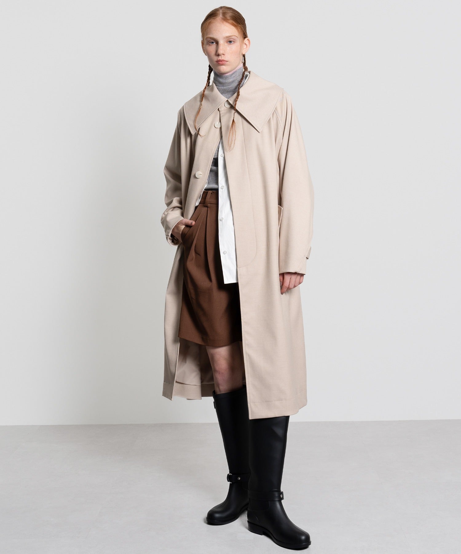 Big Collar Oversized Trench Coat
