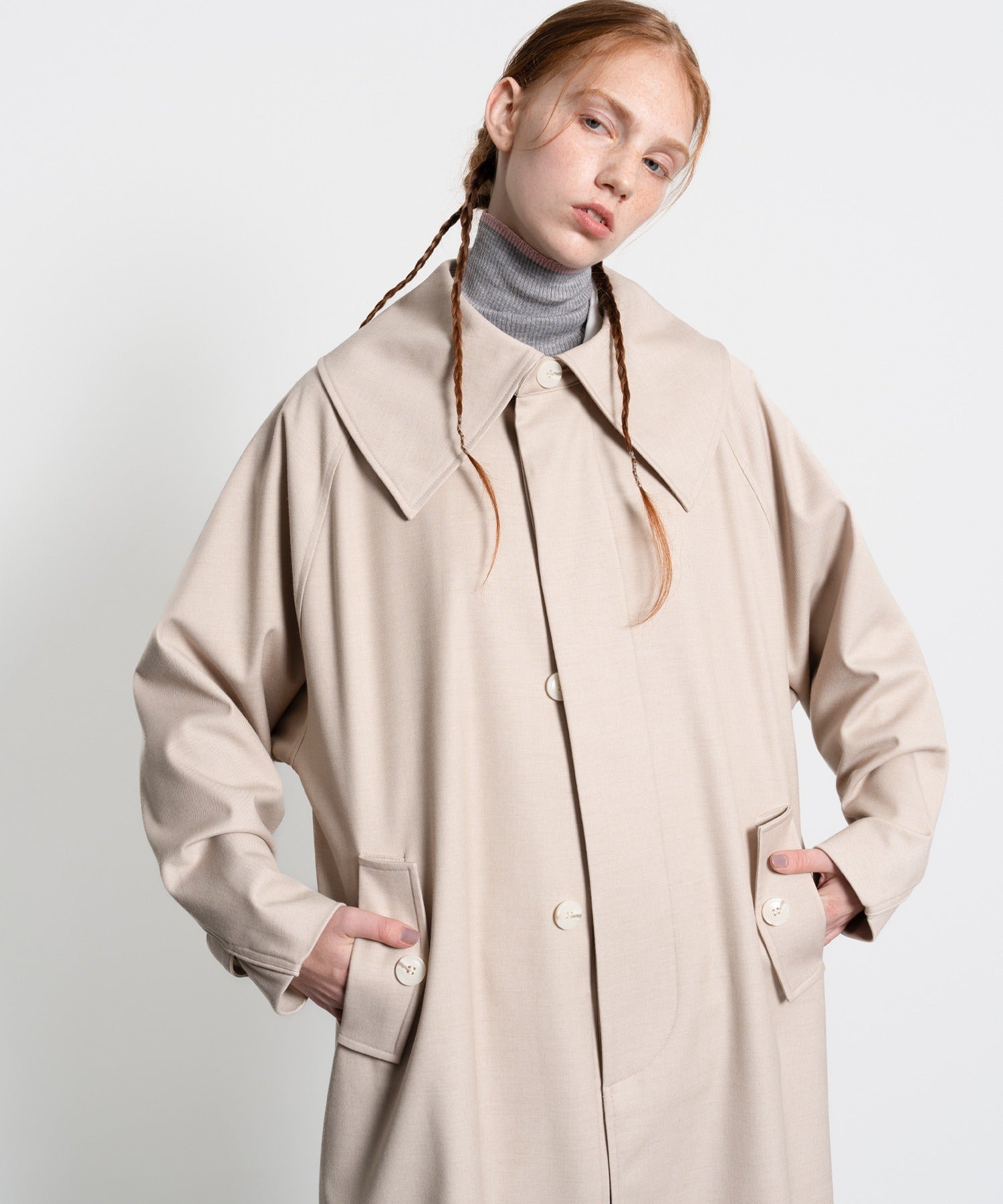 Big Collar Oversized Trench Coat