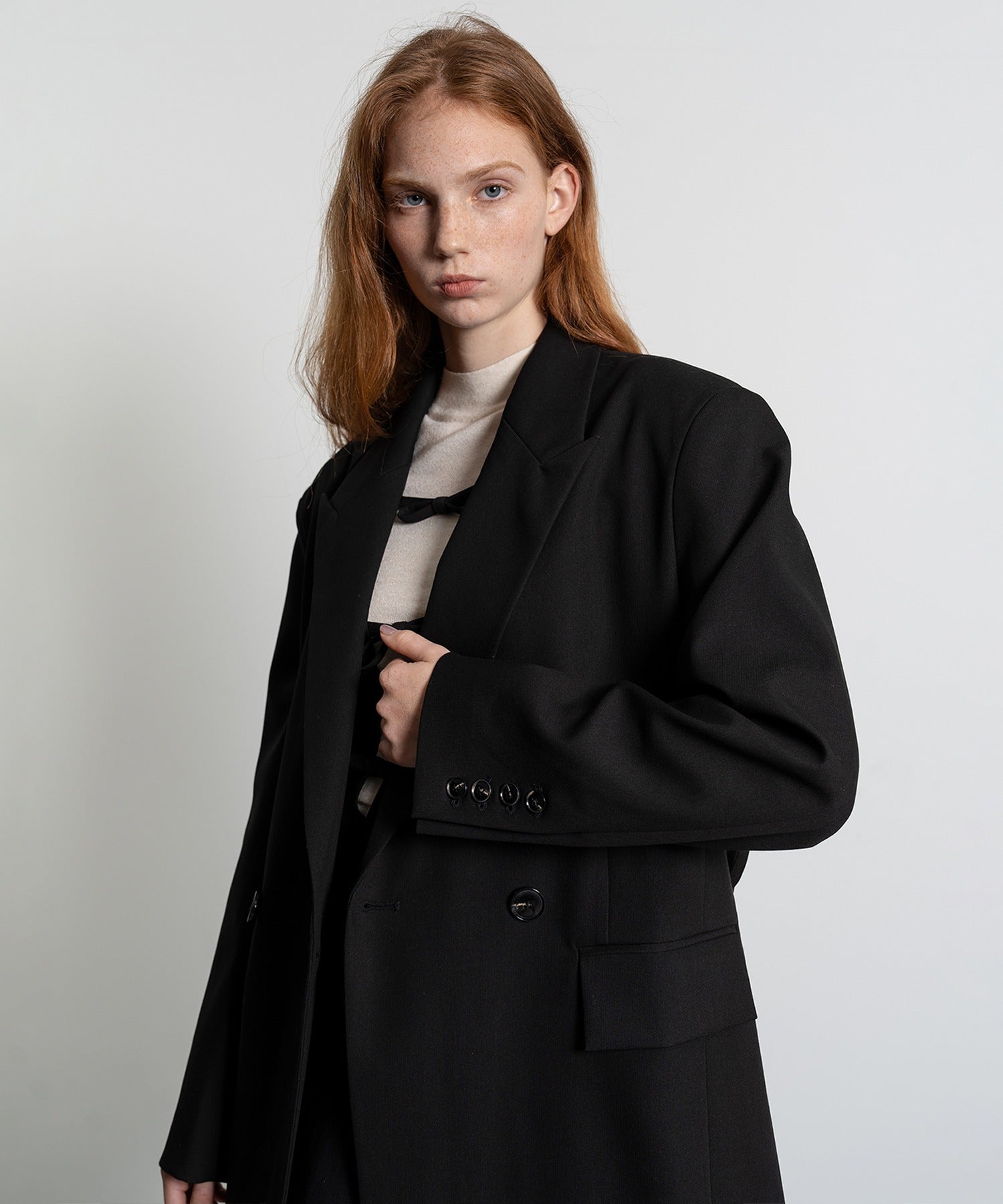 Oversized Jacket with Belt