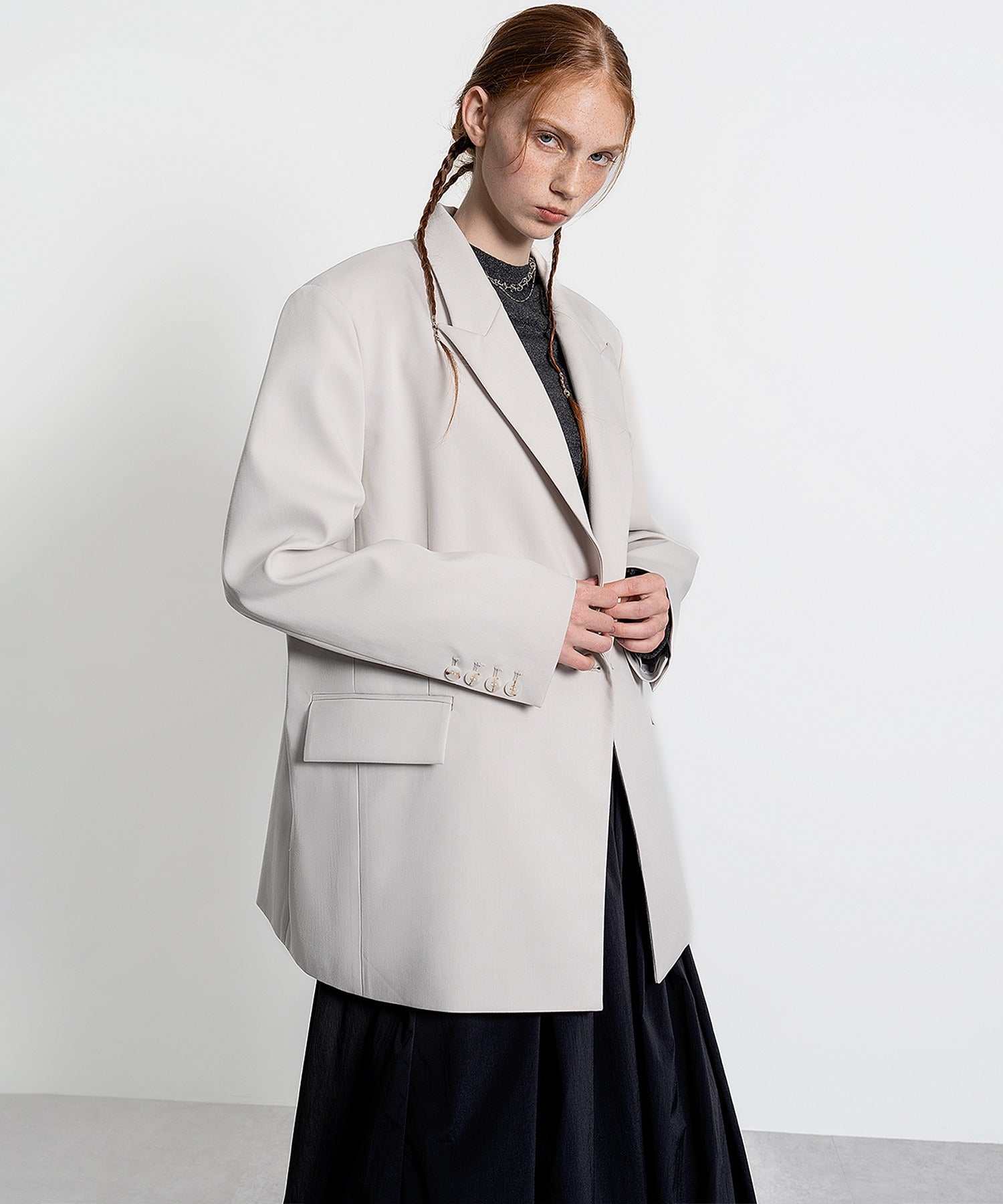 Oversized Jacket with Belt