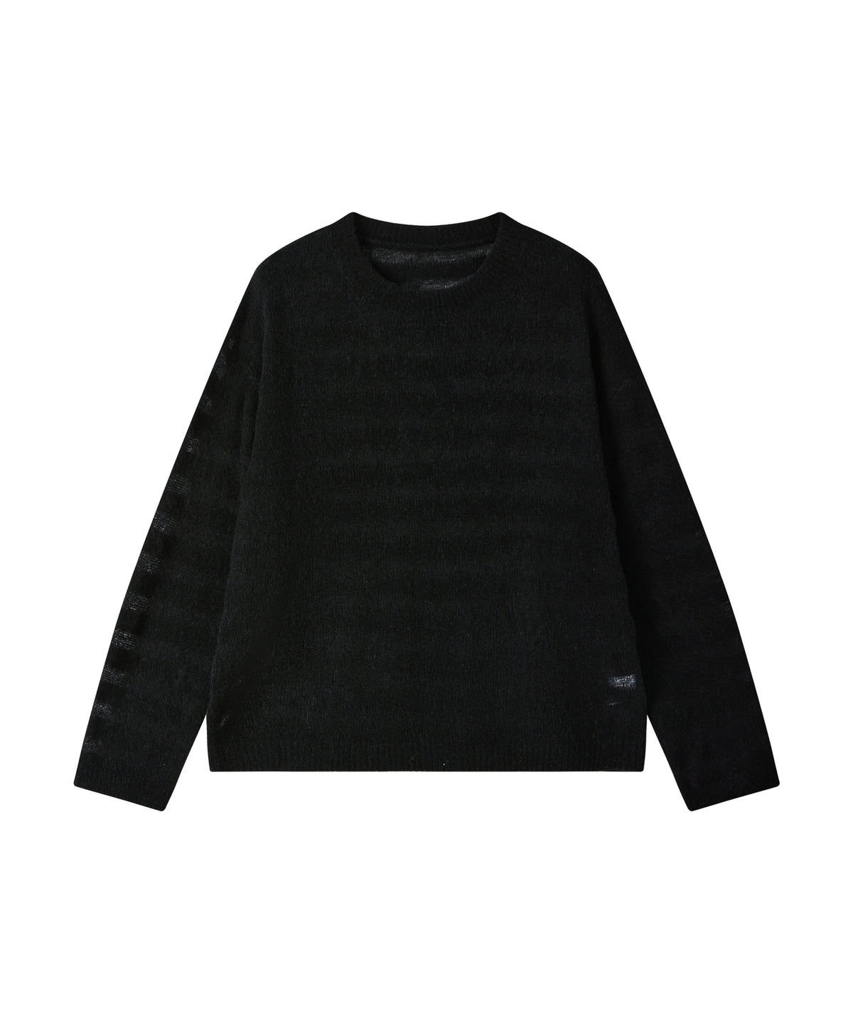 「10月下旬出荷予定」Sheer Wool-Blend Border Knit Pullover