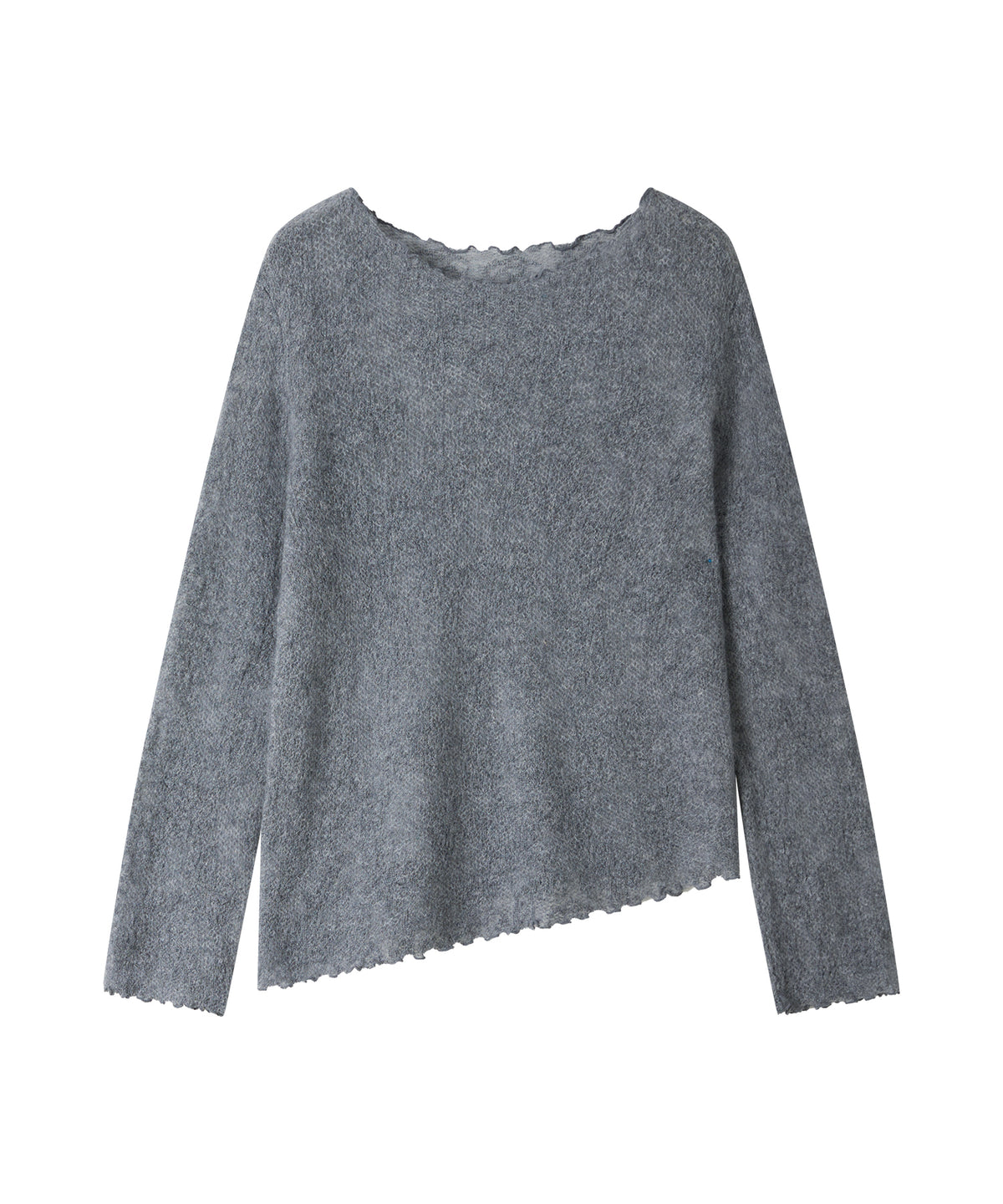 「9月下旬出荷予定」Sheer Jacquard Wool Silk Knit Top