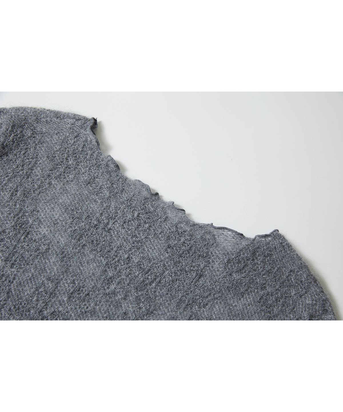 「9月下旬出荷予定」Sheer Jacquard Wool Silk Knit Top