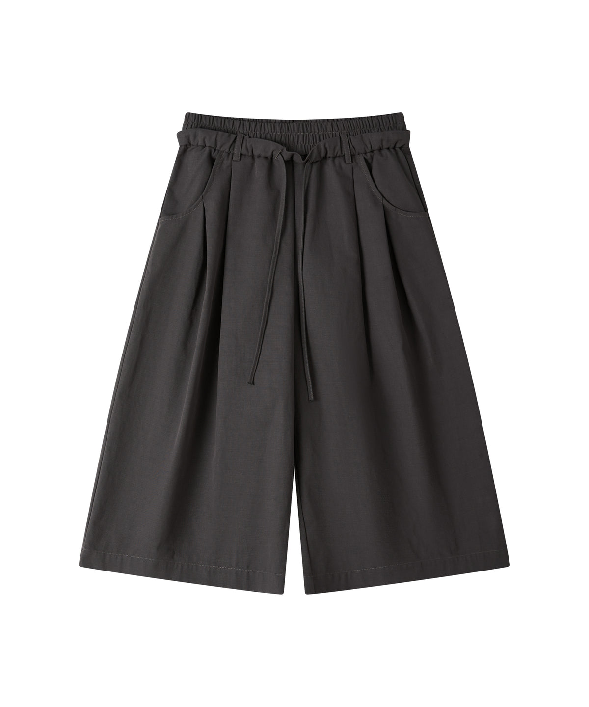 「9月下旬出荷予定」Drawstring Waist Wide Midi Pants