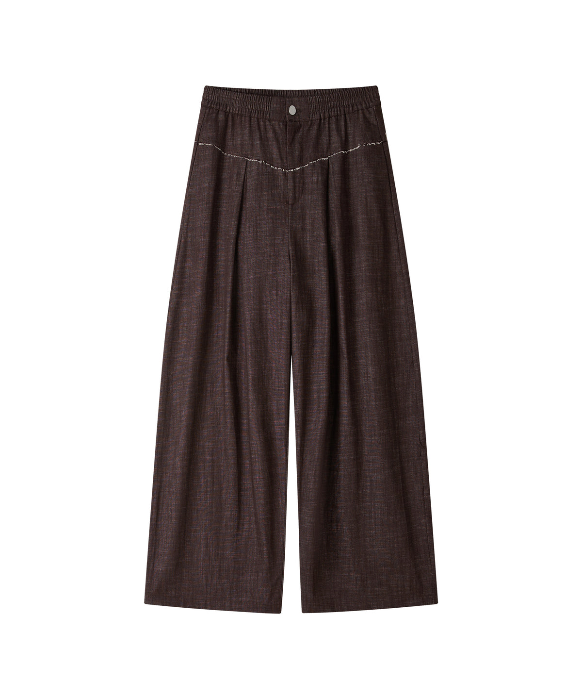 「9月下旬出荷予定」Paneled Drawstring Wide Pants