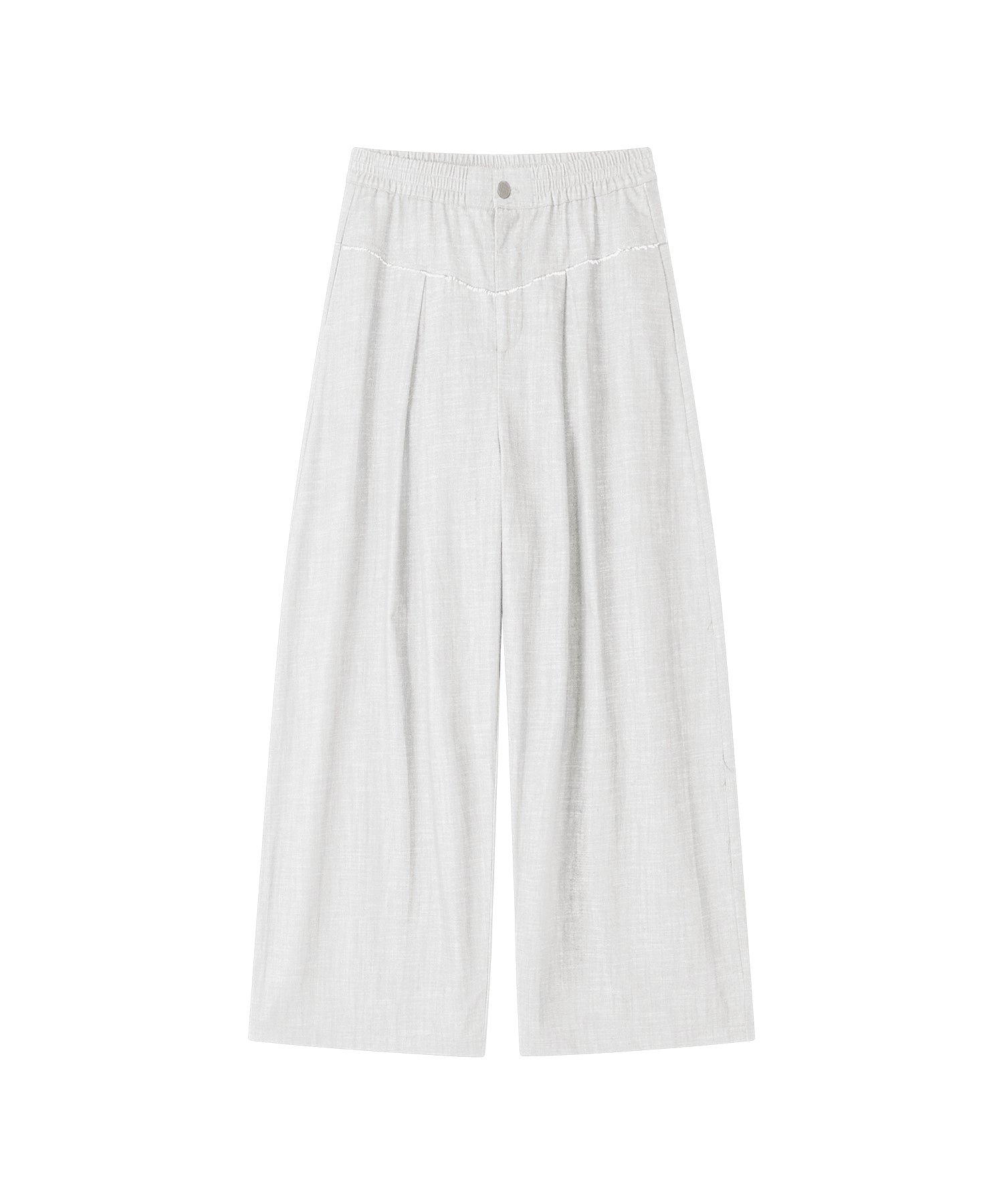 「9月下旬出荷予定」Paneled Drawstring Wide Pants