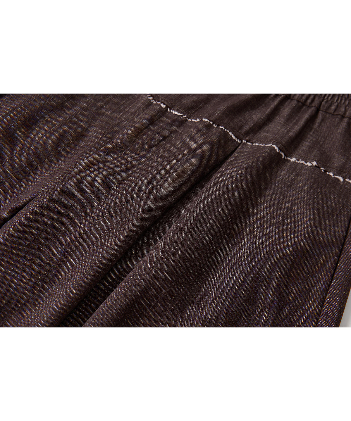 「9月下旬出荷予定」Paneled Drawstring Wide Pants