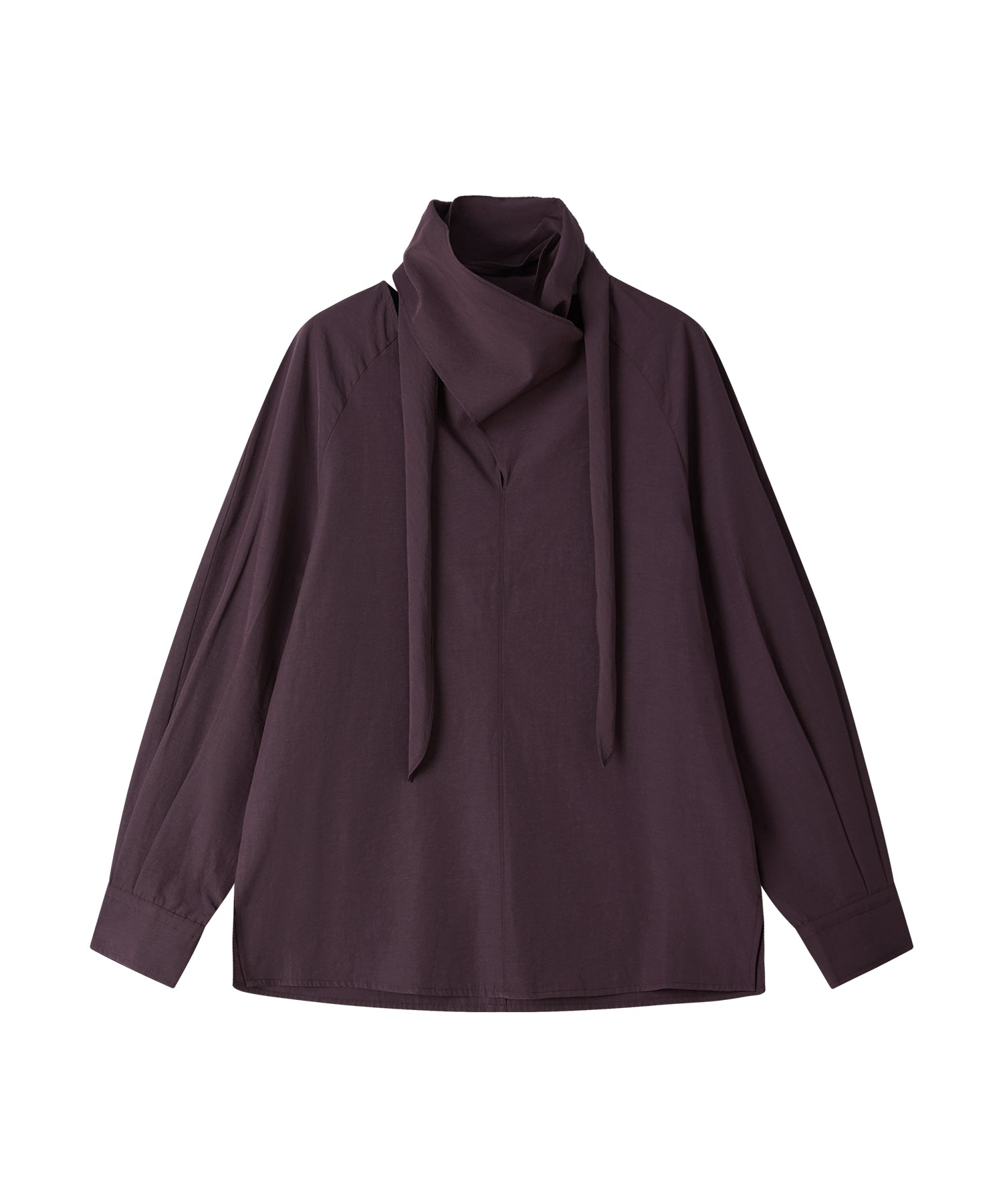 「9月下旬出荷予定」Cross Stole Collar Oversized Shirt