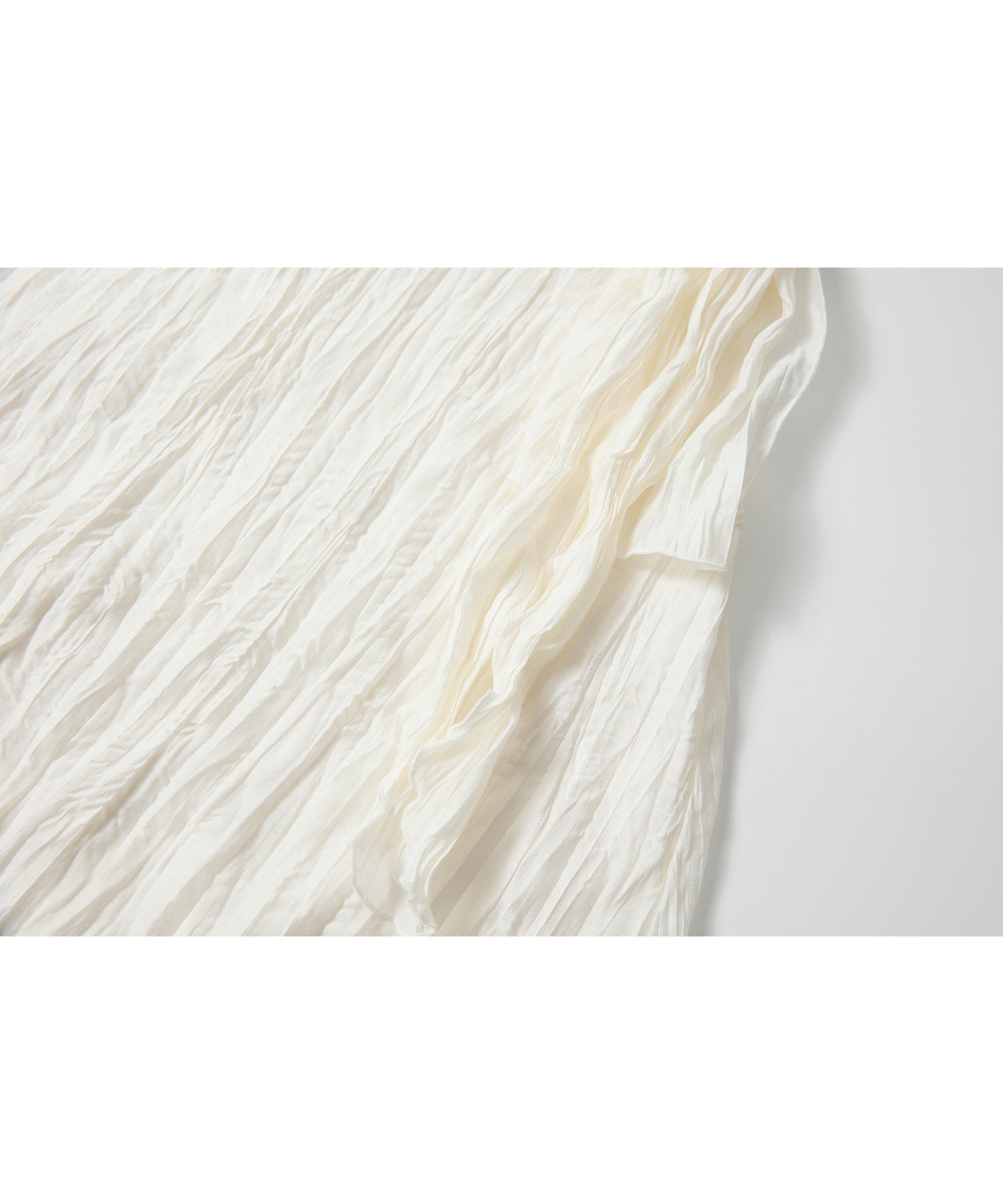 「9月下旬出荷予定」Washed Texture Scarf Collar Layered Dress