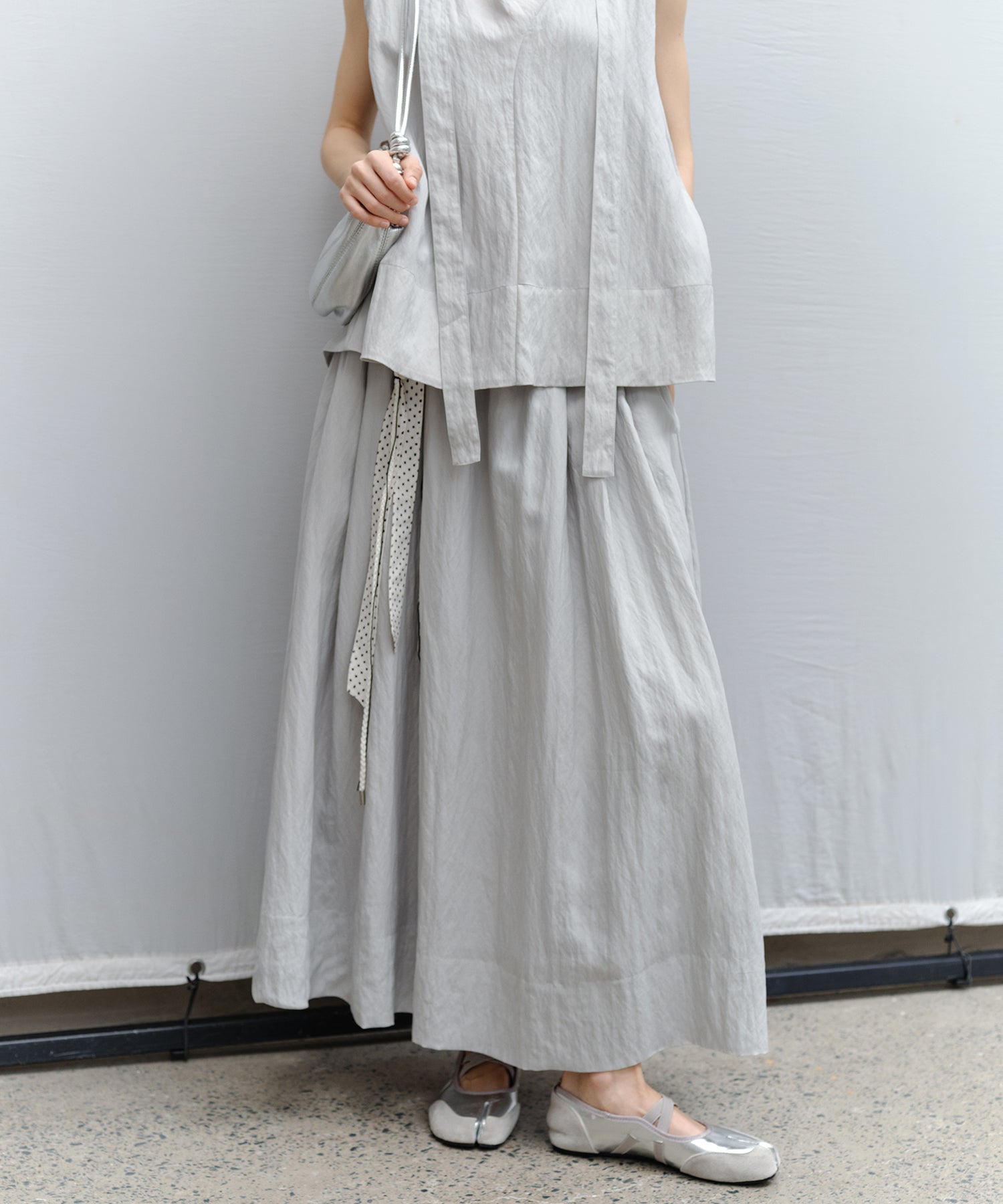 Flared Long Skirt