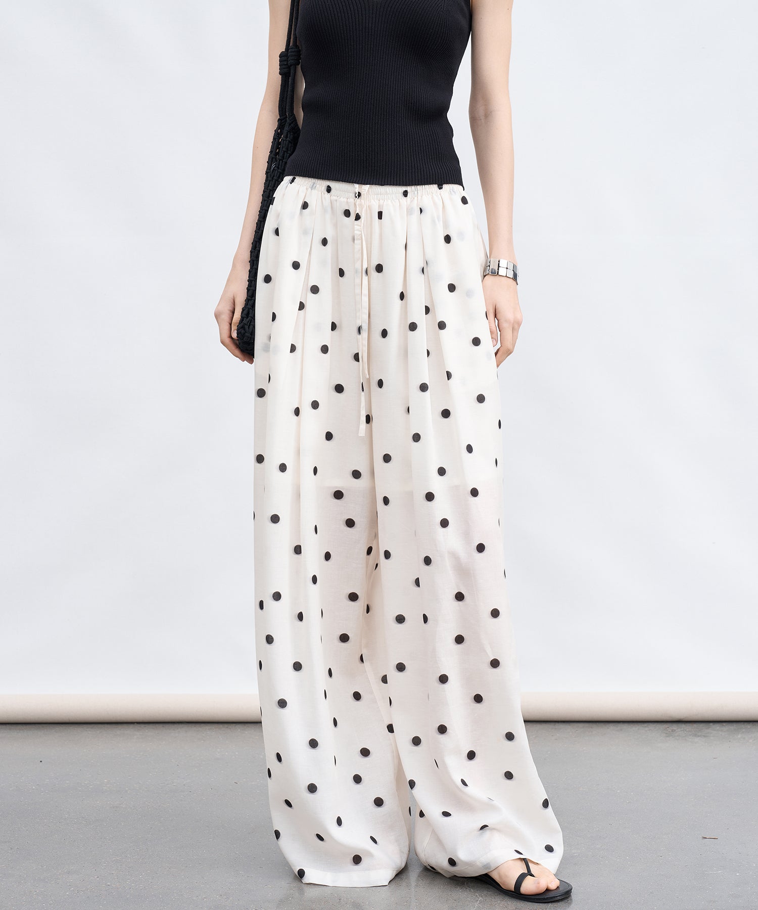 「6月上旬～中旬出荷」Polka Dot Wide Pants