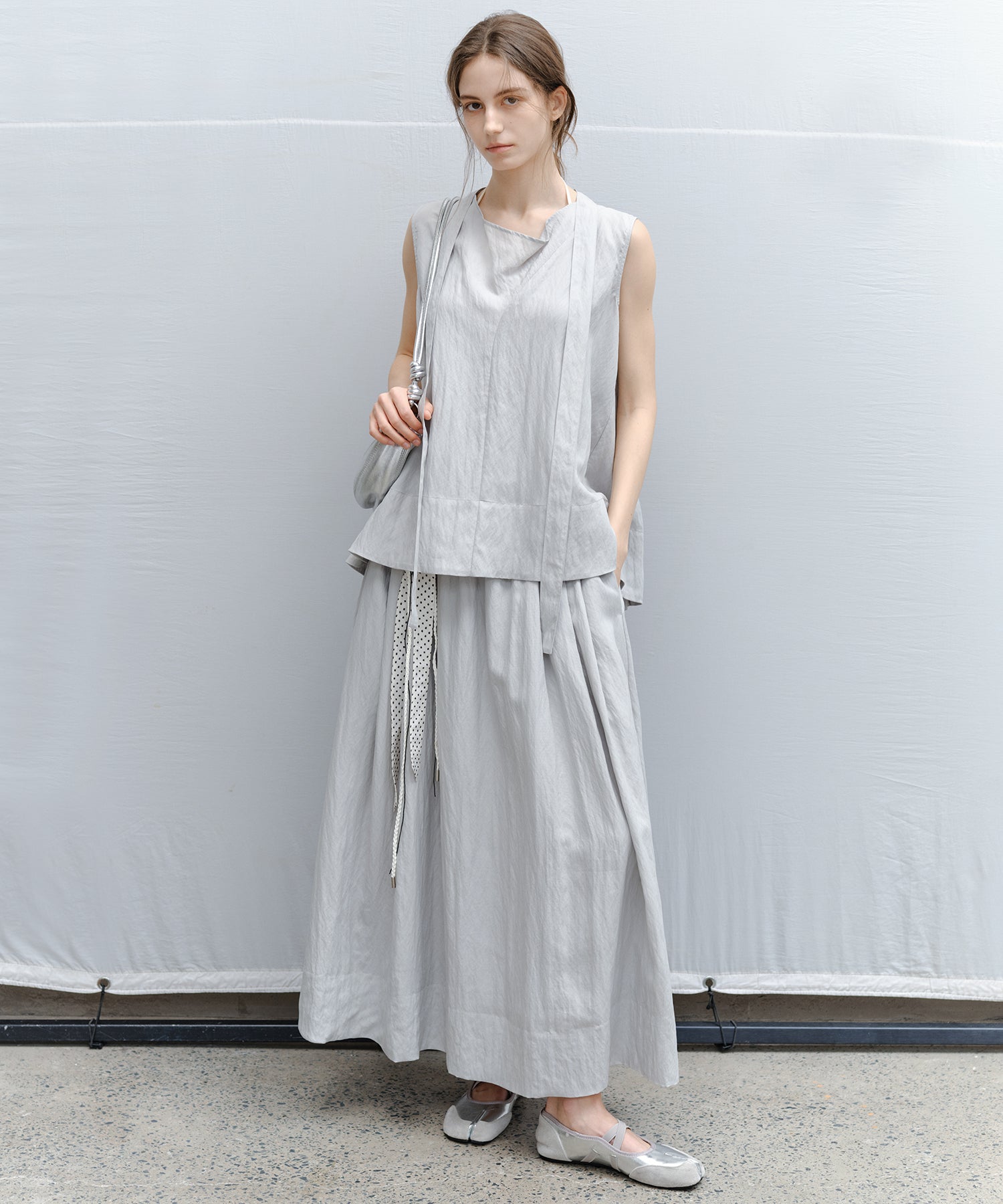 Flared Long Skirt