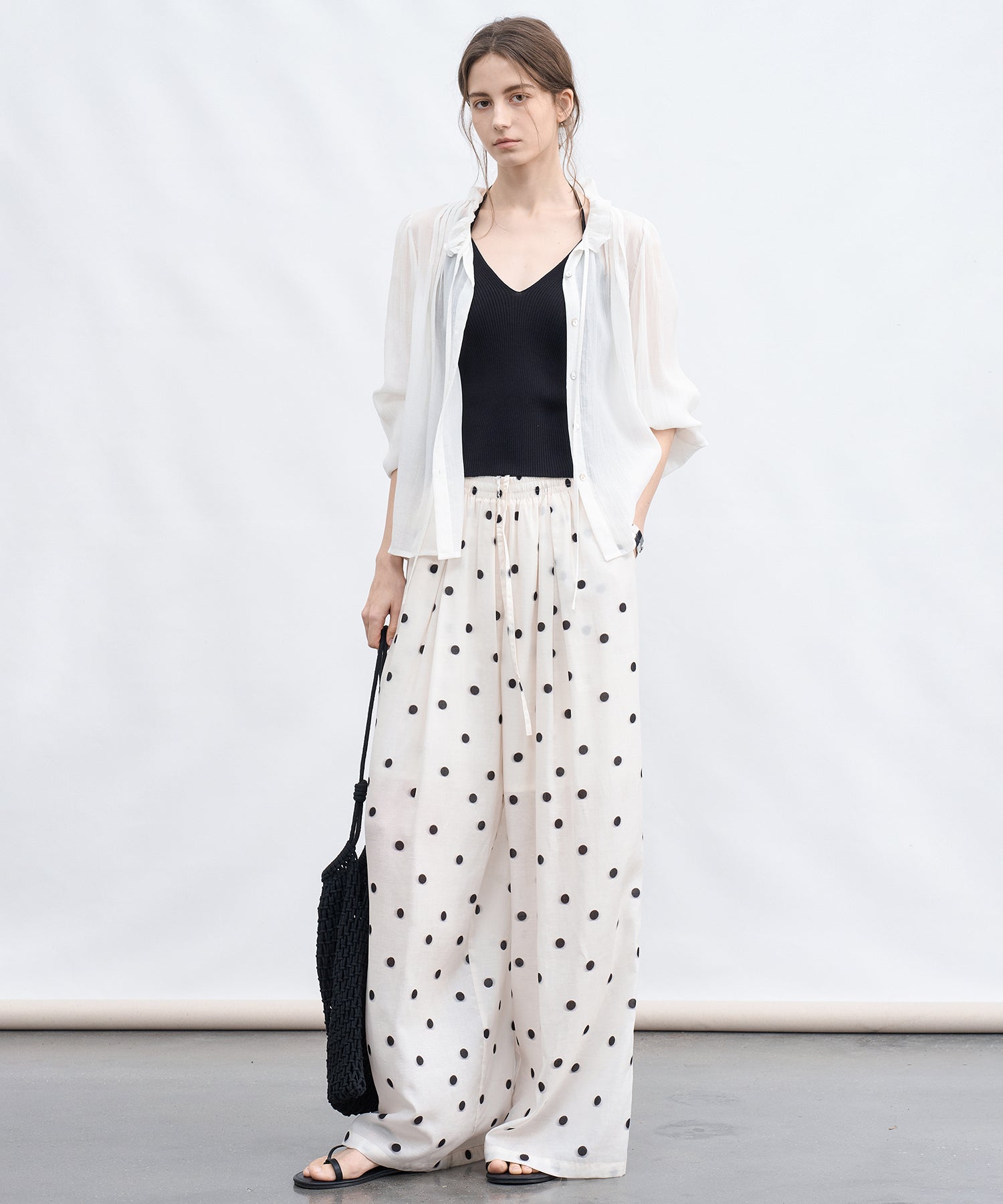 「6月上旬～中旬出荷」Polka Dot Wide Pants
