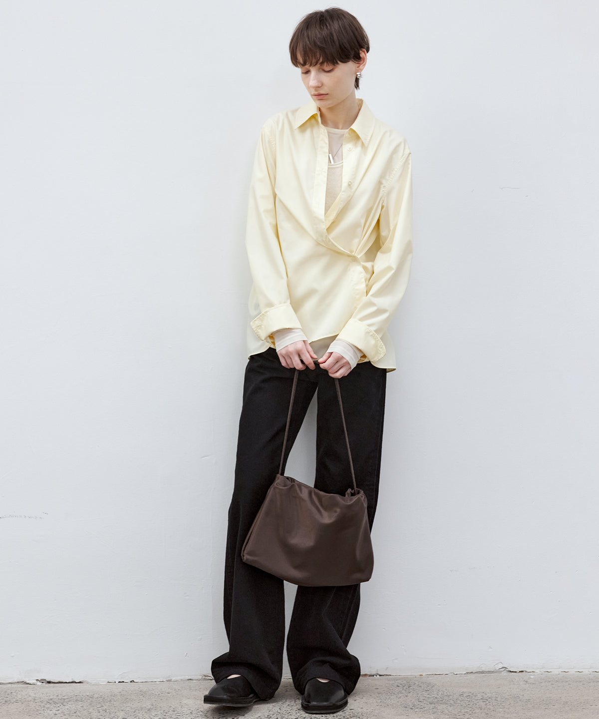 Multi-Way Oversized Collar Shirt