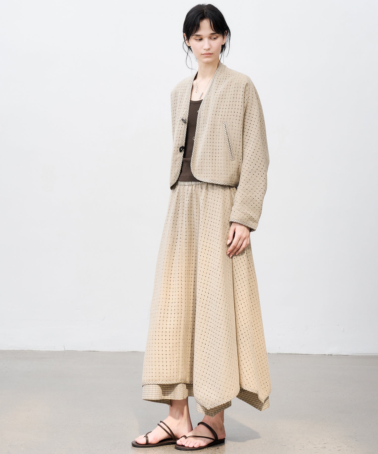 Layered Cut-Out Jacket