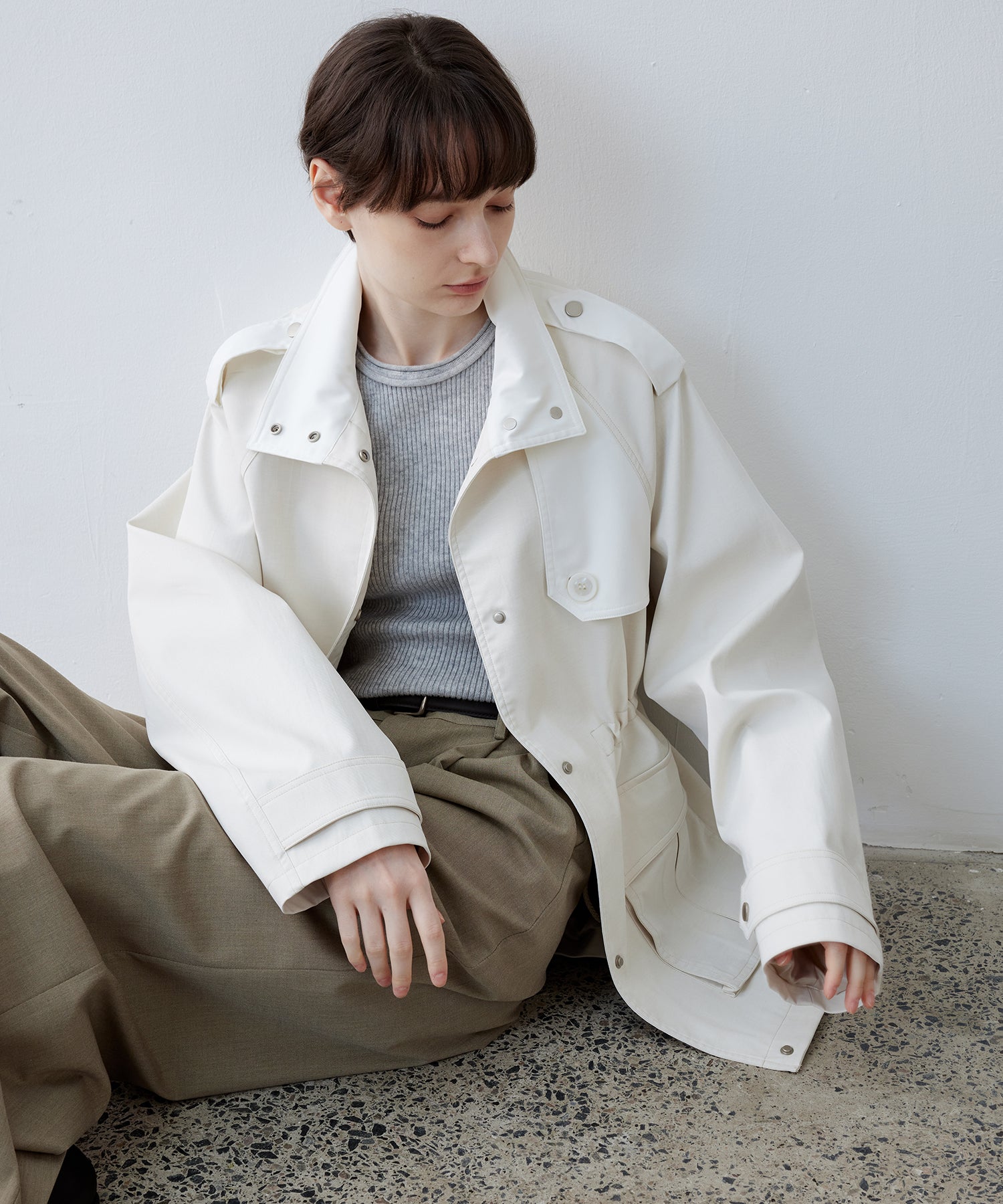 Stand Collar Utility Jacket