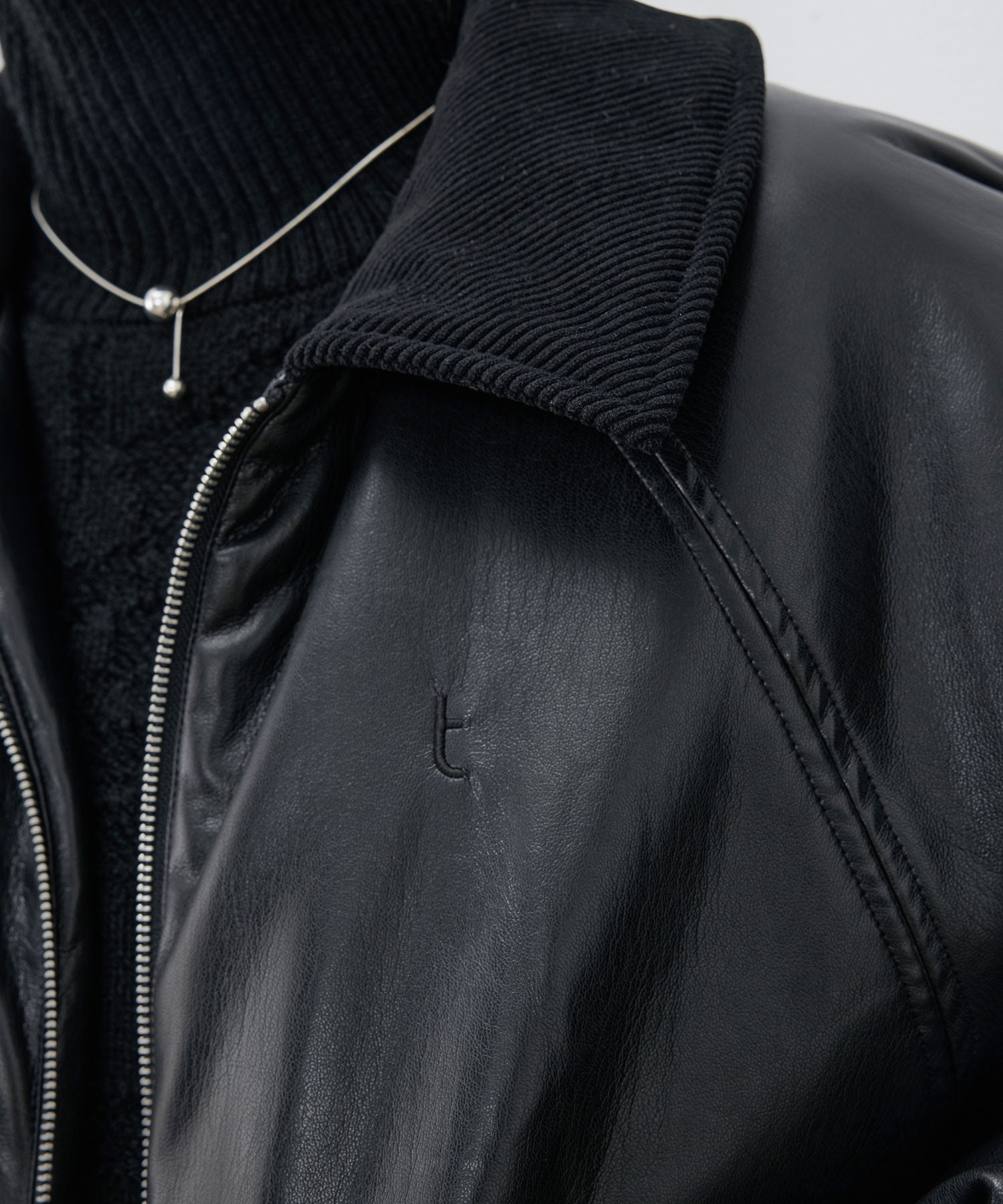 Faux Leather Flight Jacket