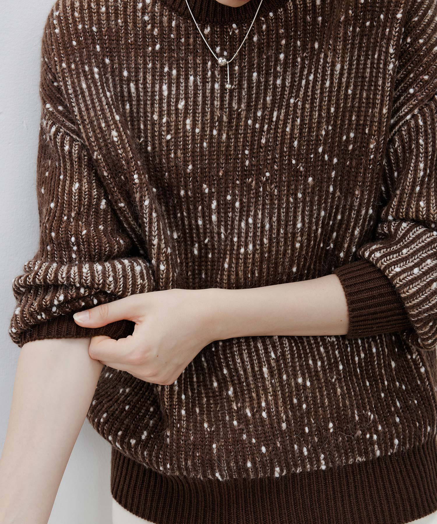 Cozy Snowflake Crew Neck Knit Sweater