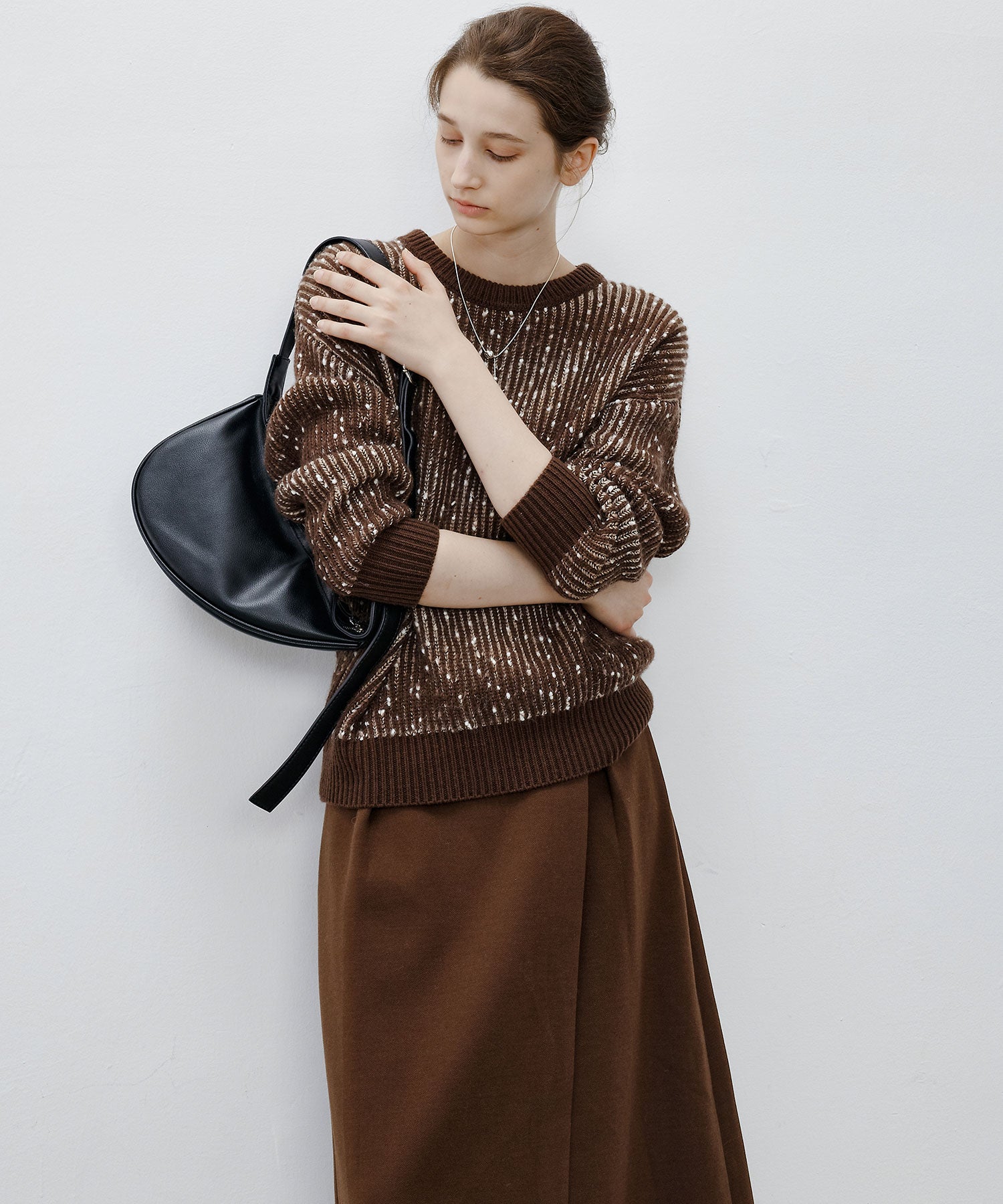 Cozy Snowflake Crew Neck Knit Sweater