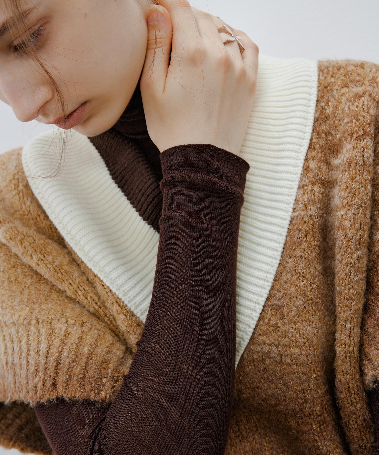 V-Shape Gradient Knit Tank Top