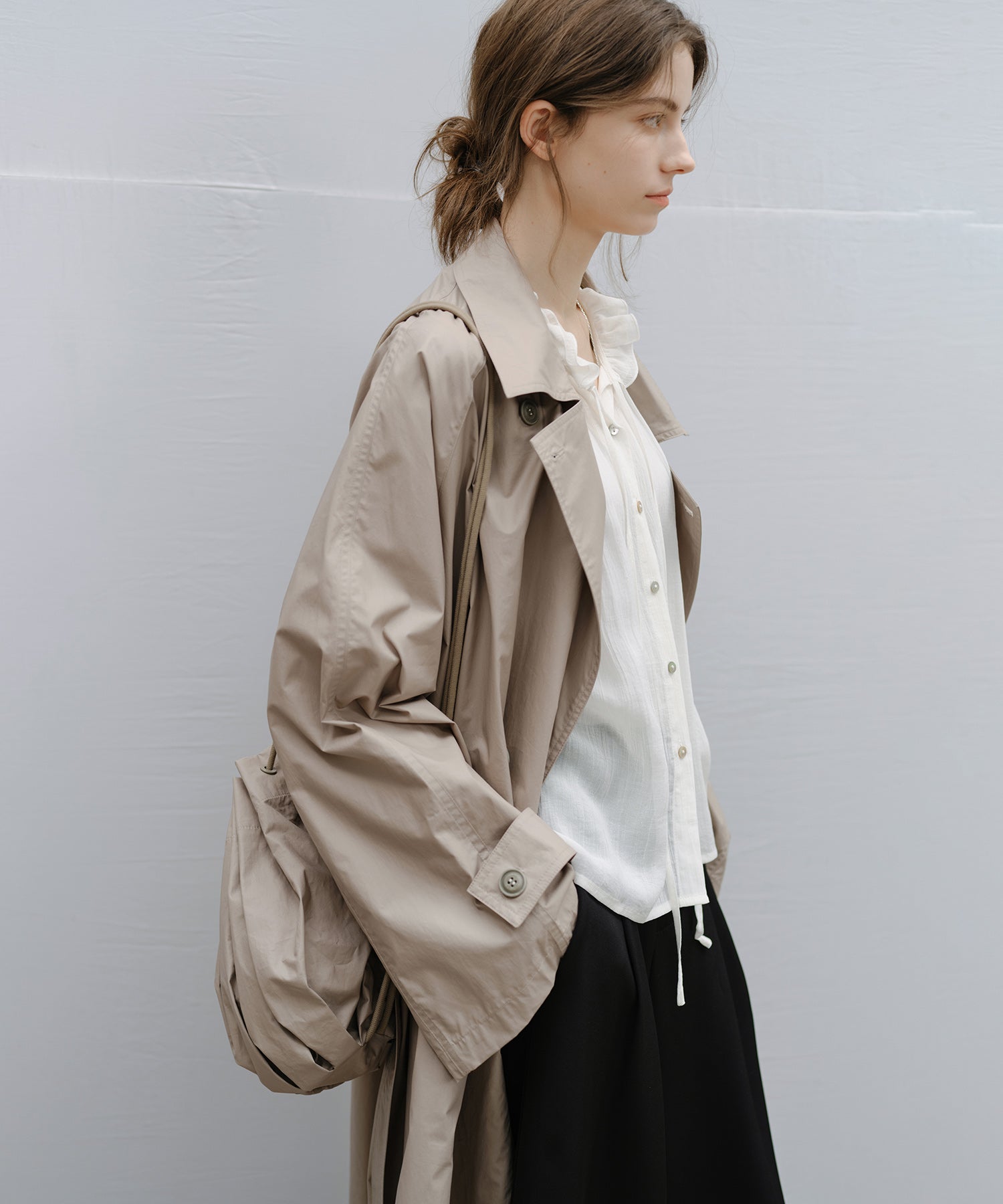 "Shipping late February to early March" Oversized Belted Long Trench Coat