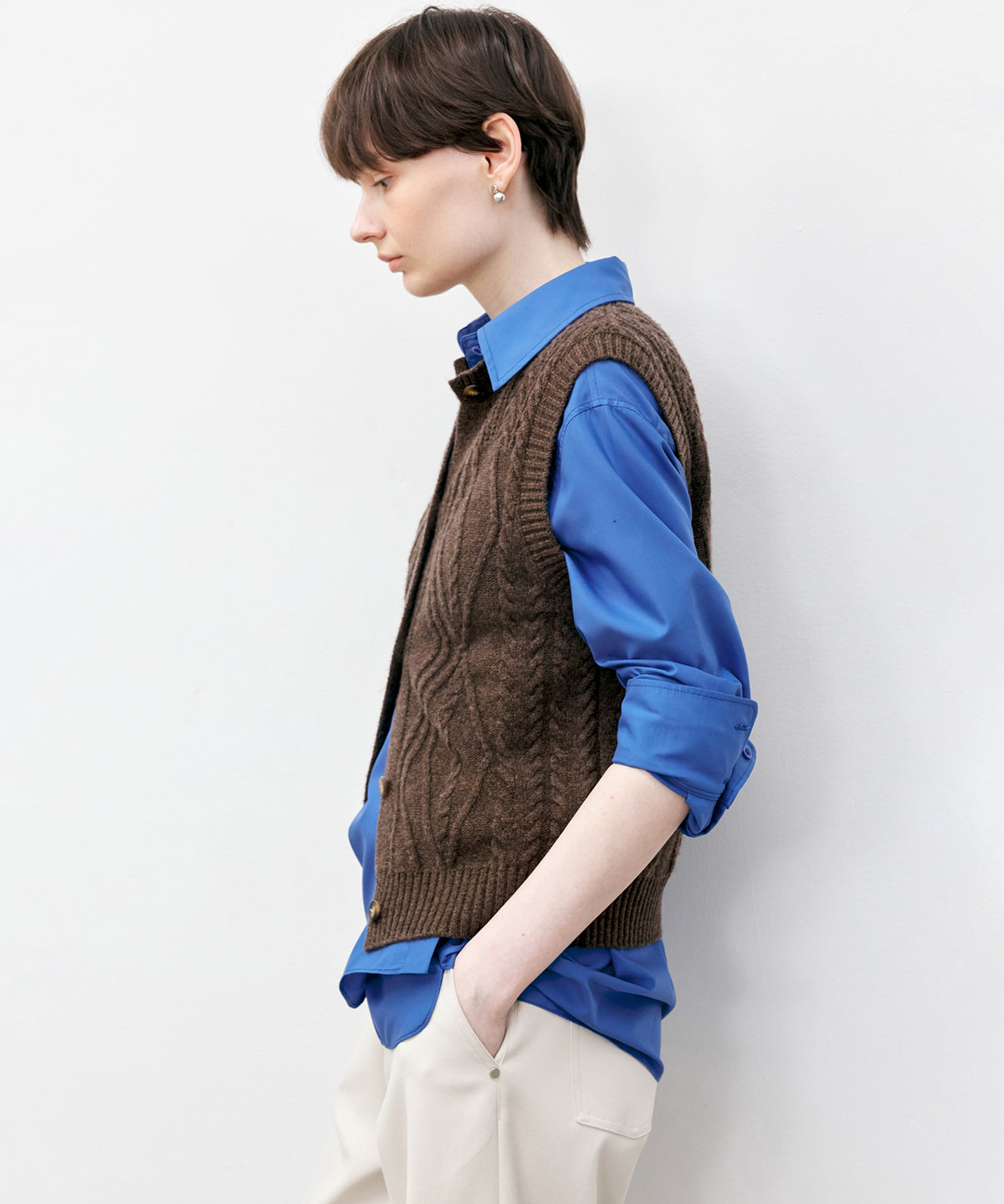 Multi-Way Oversized Collar Shirt