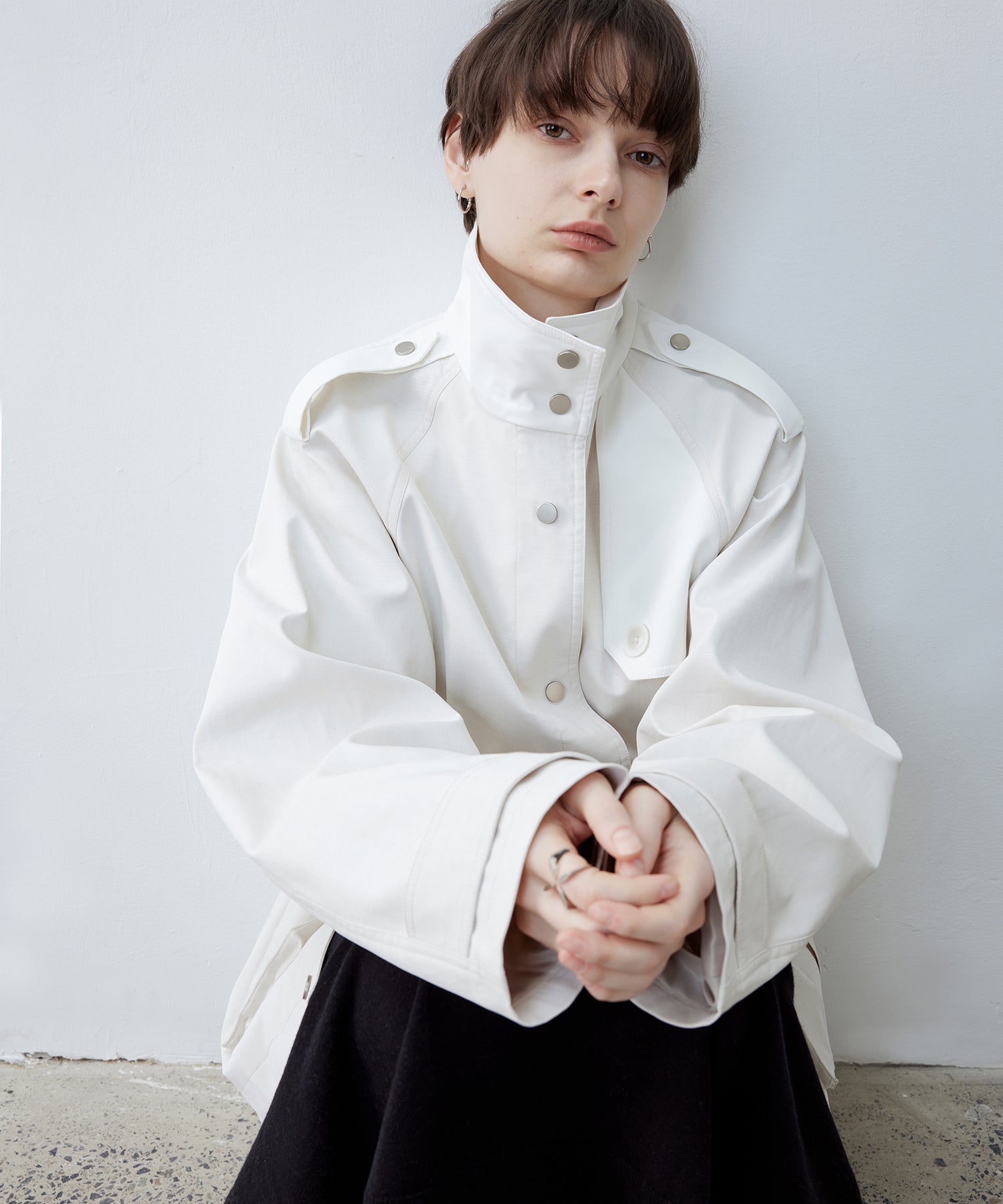 Stand Collar Utility Jacket