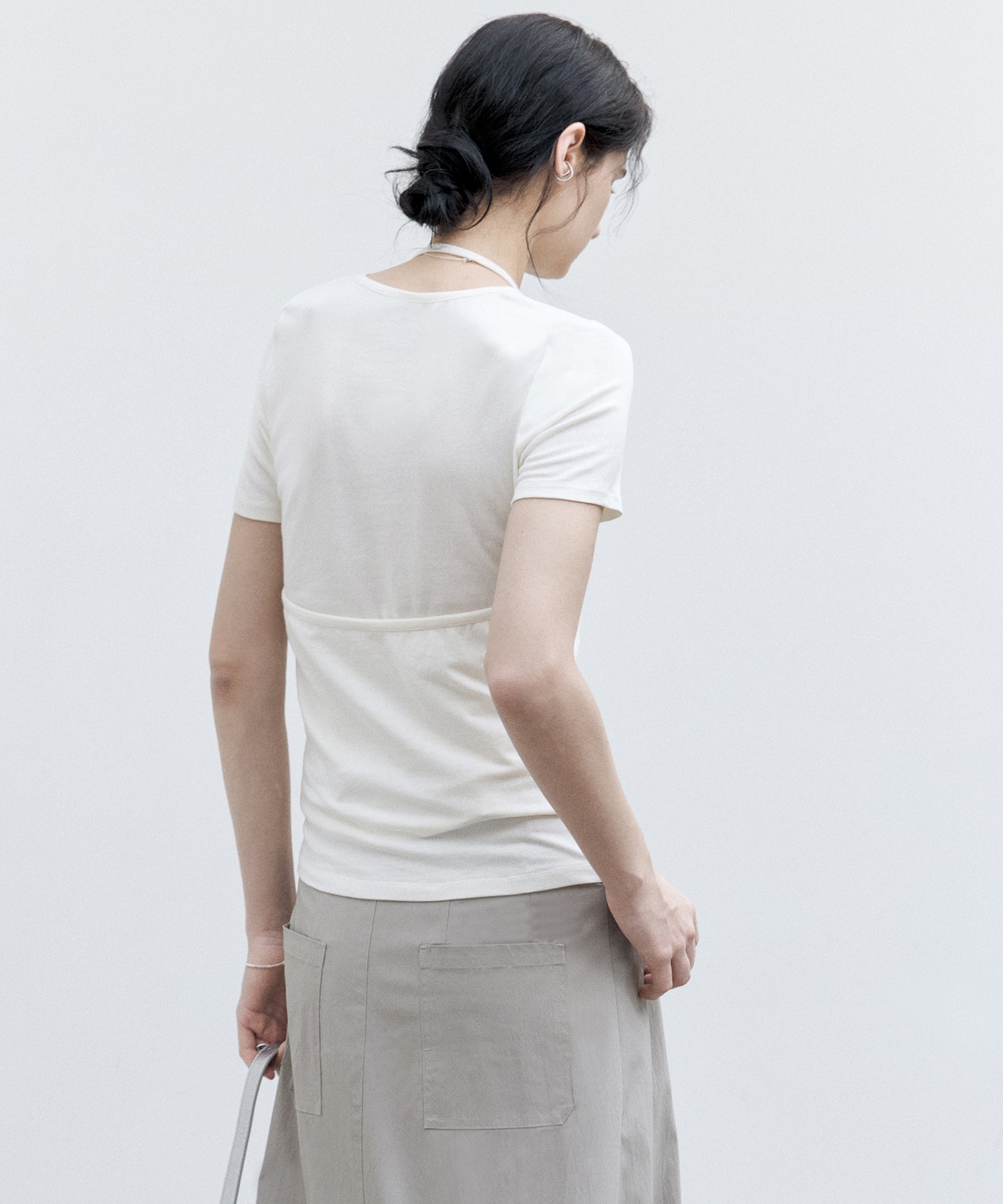 Layered Halter Neck T-Shirt Set