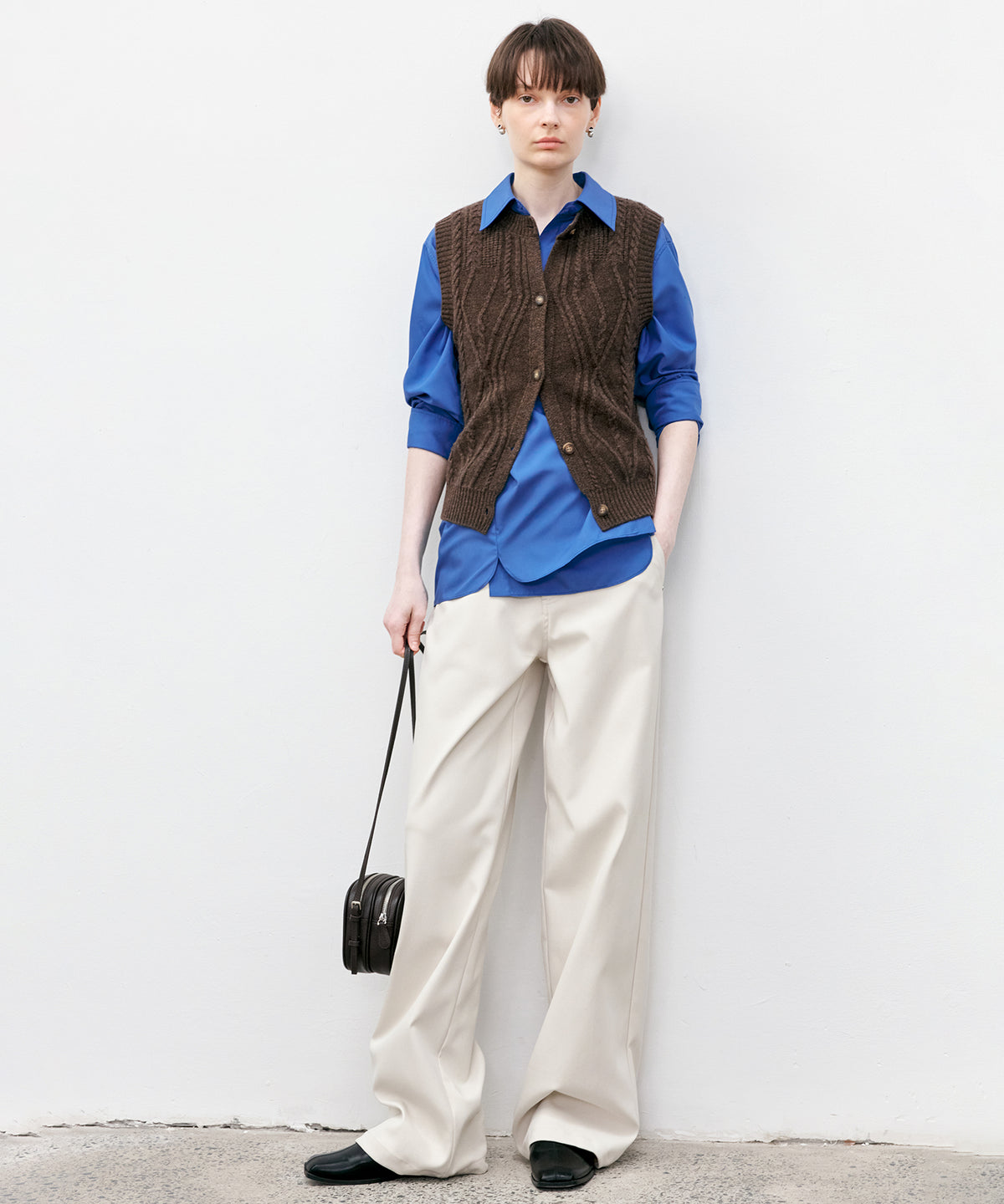 Multi-Way Oversized Collar Shirt