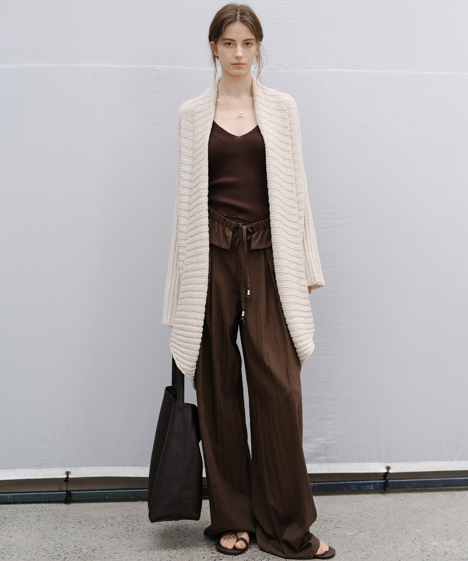 “Shipping from late February to early March” Chunky Draped Knit Cardigan