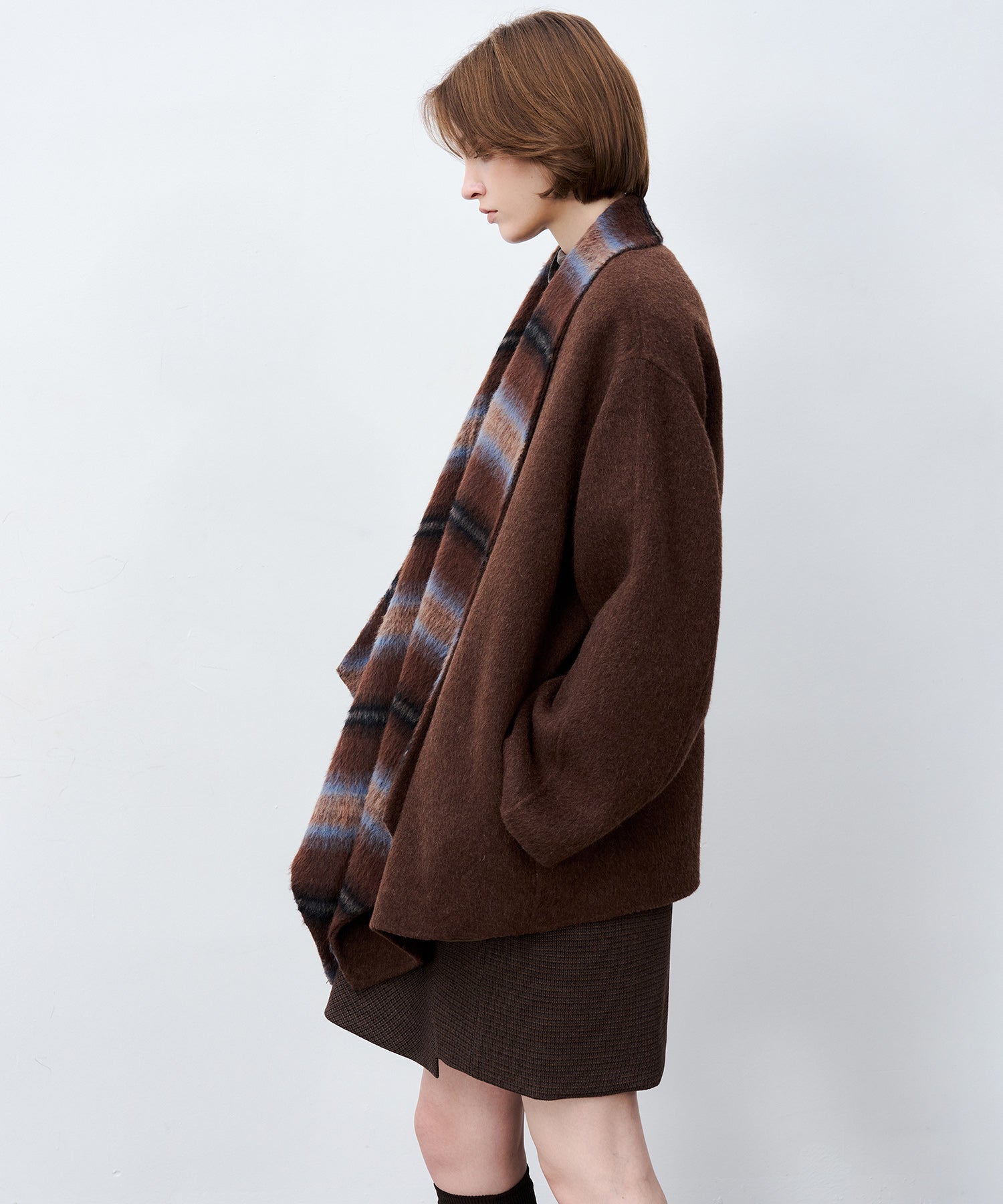 Belted Double-Face Wool Coat