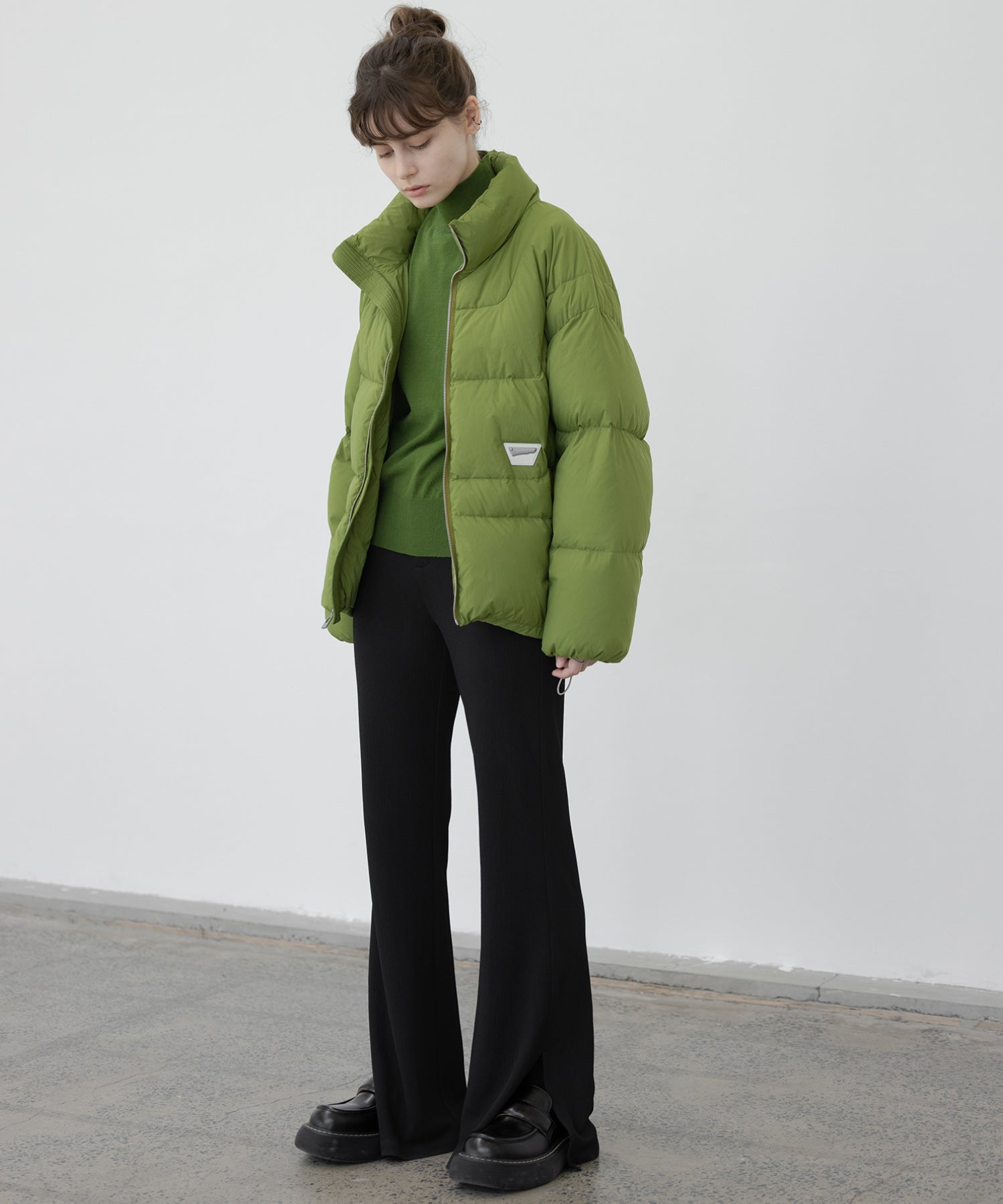 color volume down jacket 