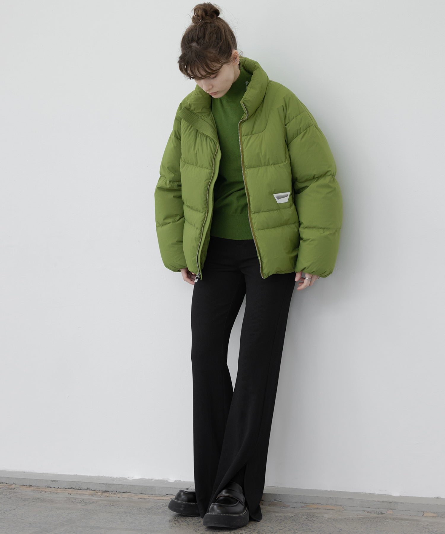 color volume down jacket 