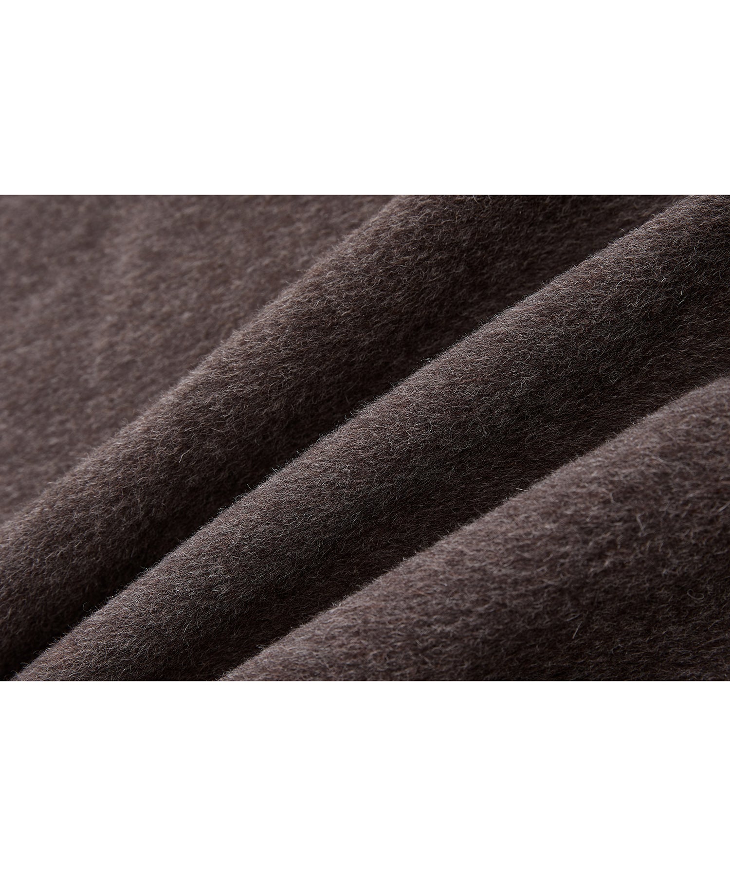 100% Wool Overlap Collar Double-Faced Long Coat