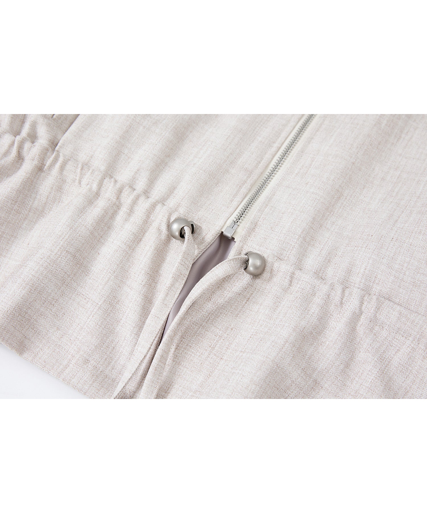 Drawstring-Waist Casual Jacket
