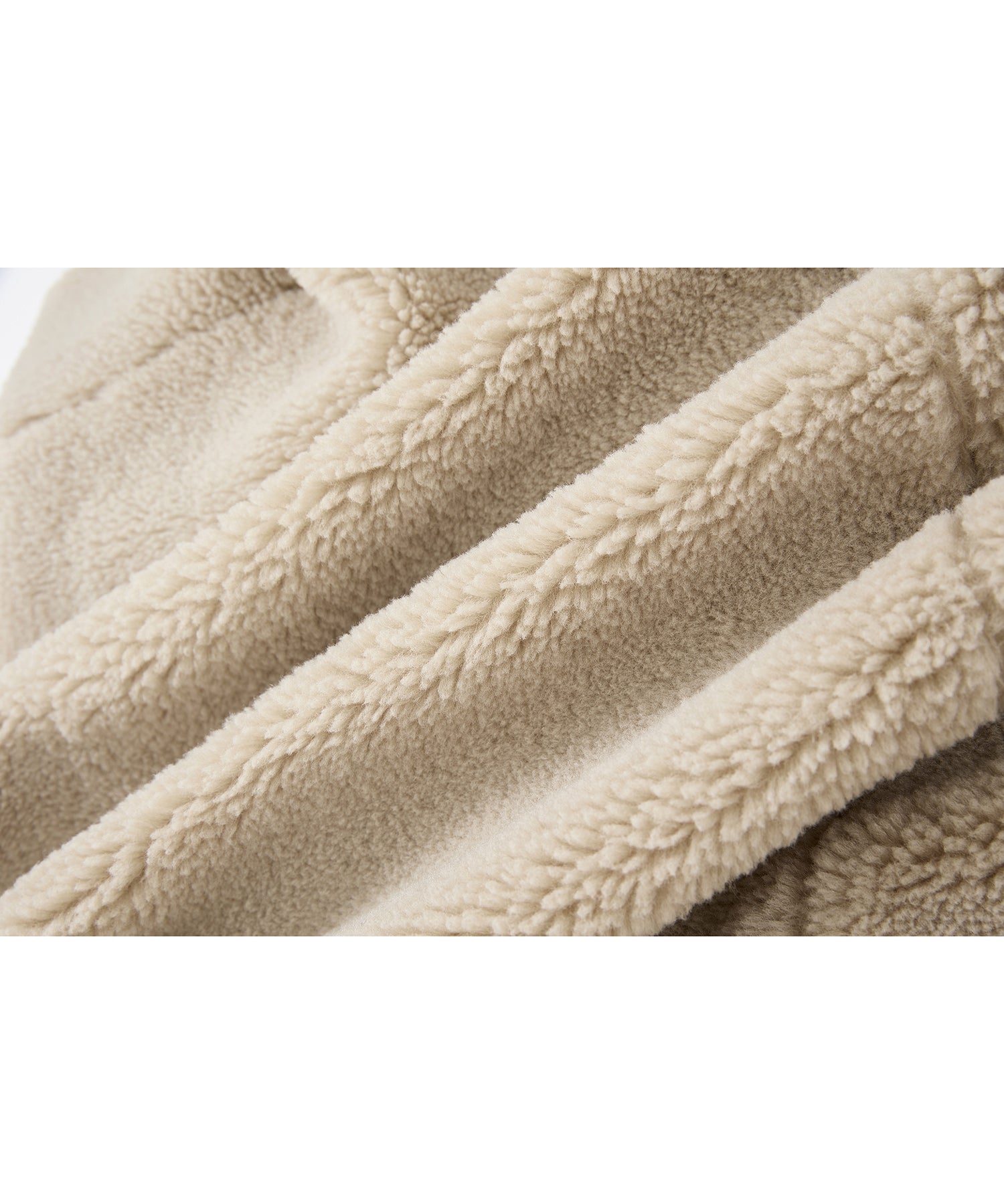 Asymmetric Collar Faux Shearling Short Jacket