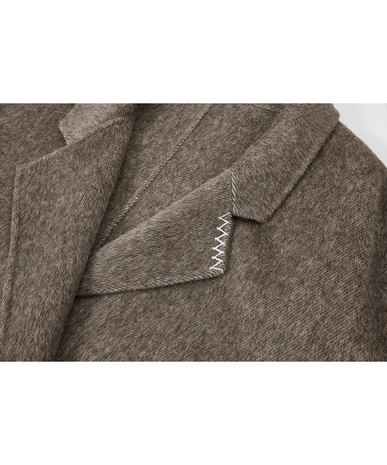 100% Wool Double-Face Long Lapel Oversized Overcoat