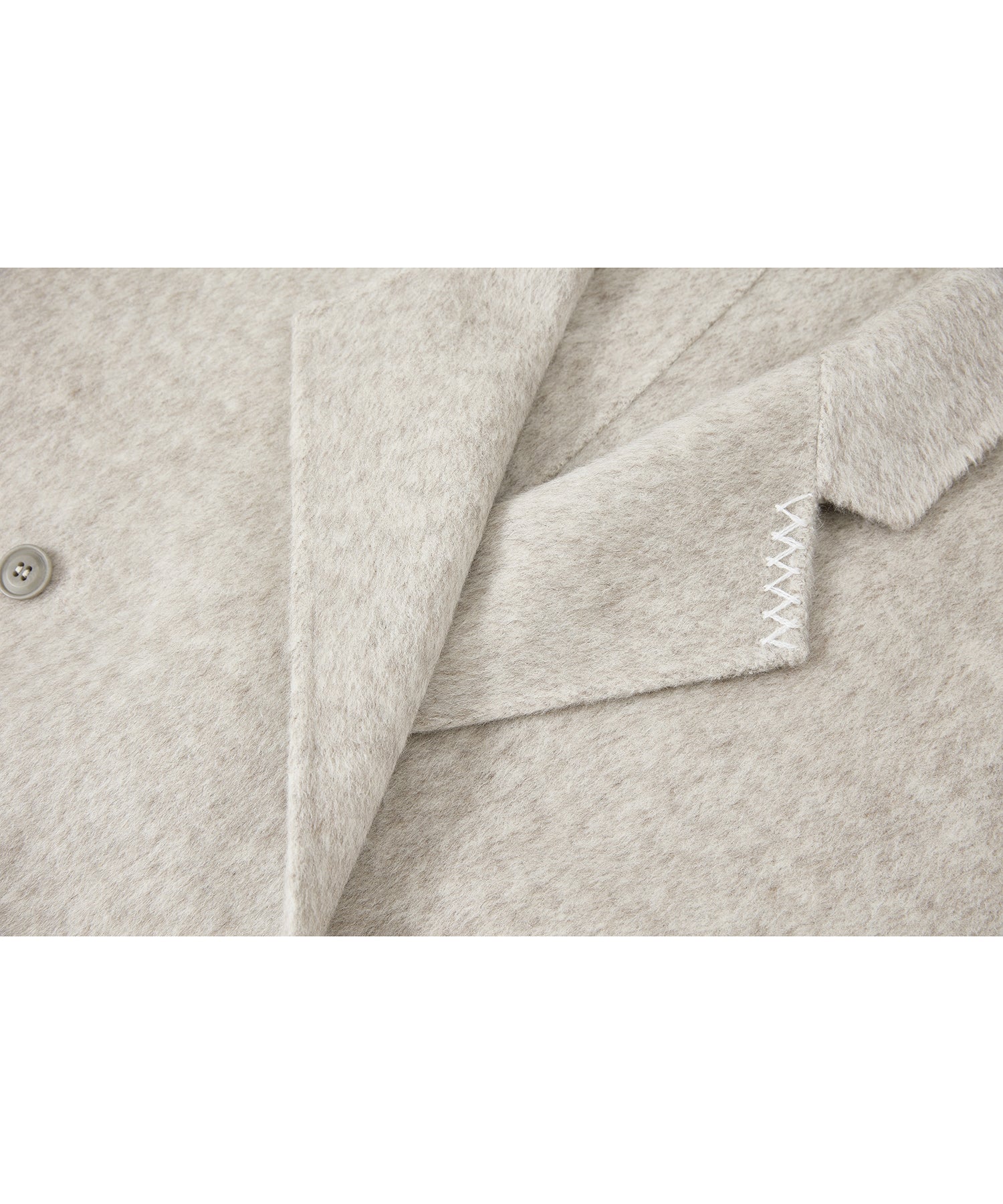 100% Wool Double-Face Long Lapel Oversized Overcoat