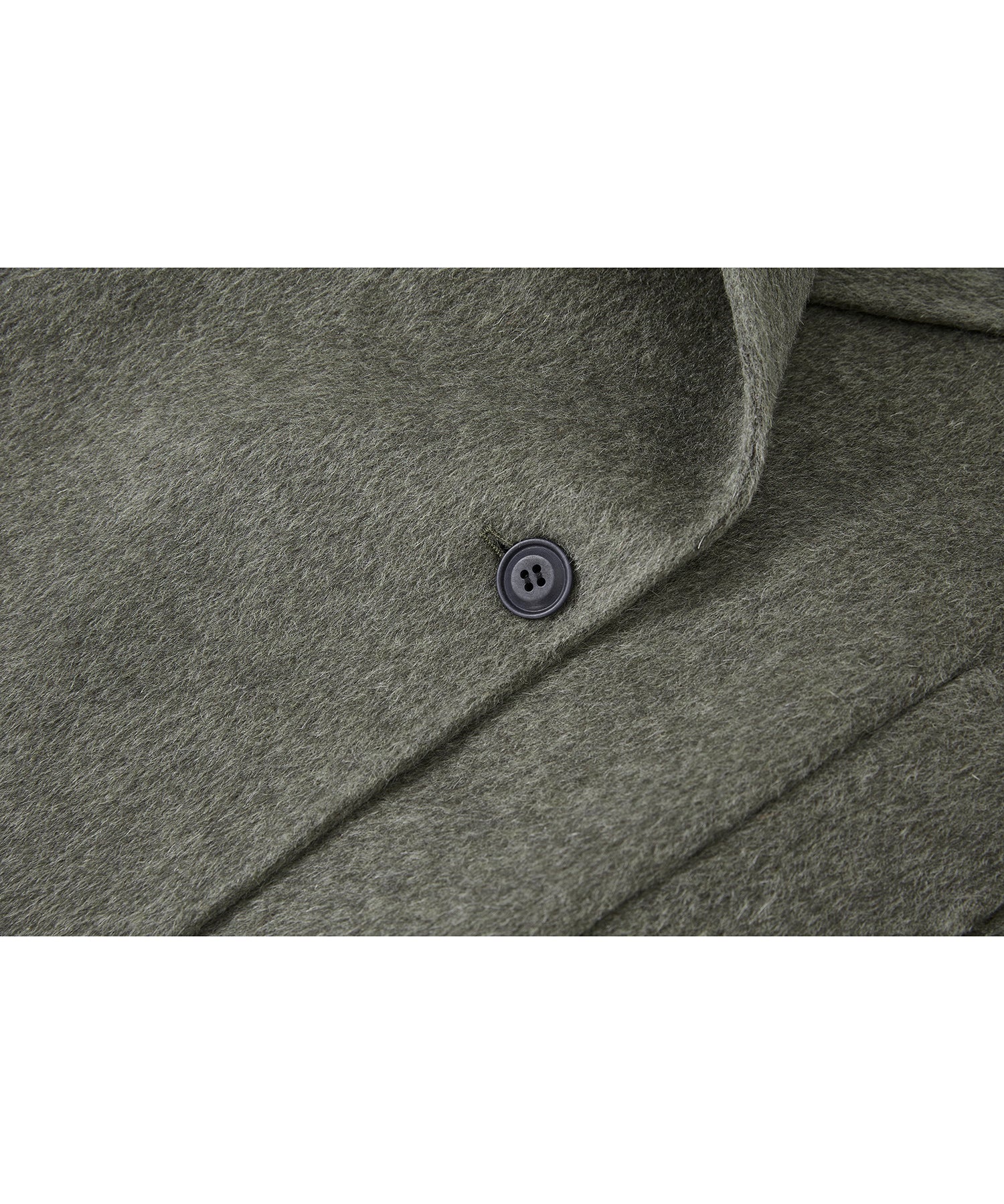 100% Wool Double-Face Trench Collar Oversized Silhouette Long Coat