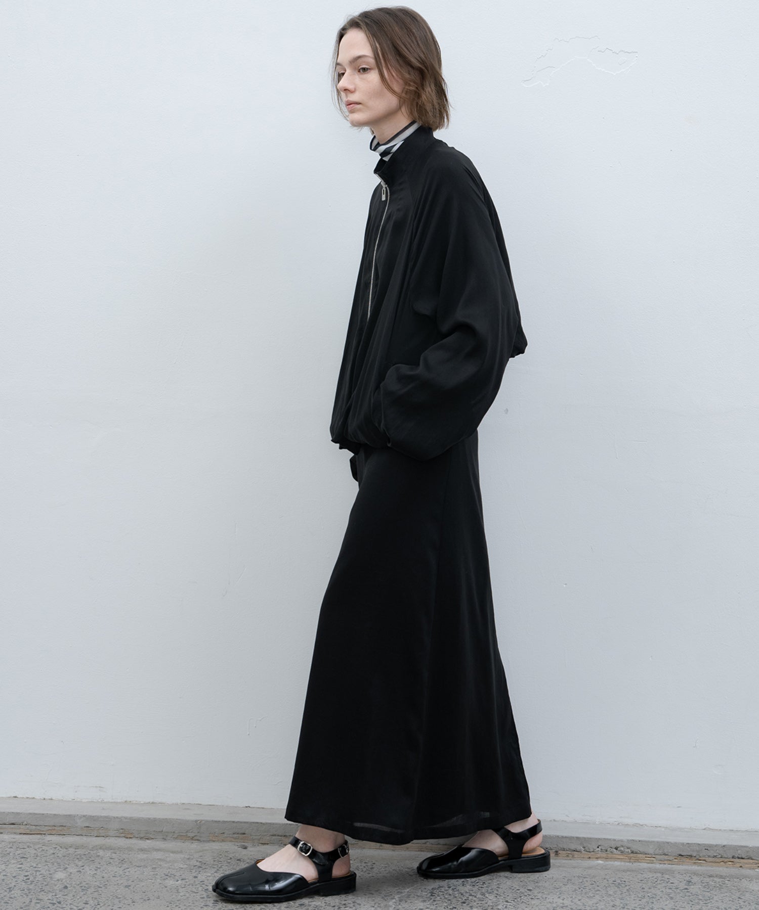 Balloon Sleeve Cropped Blouson