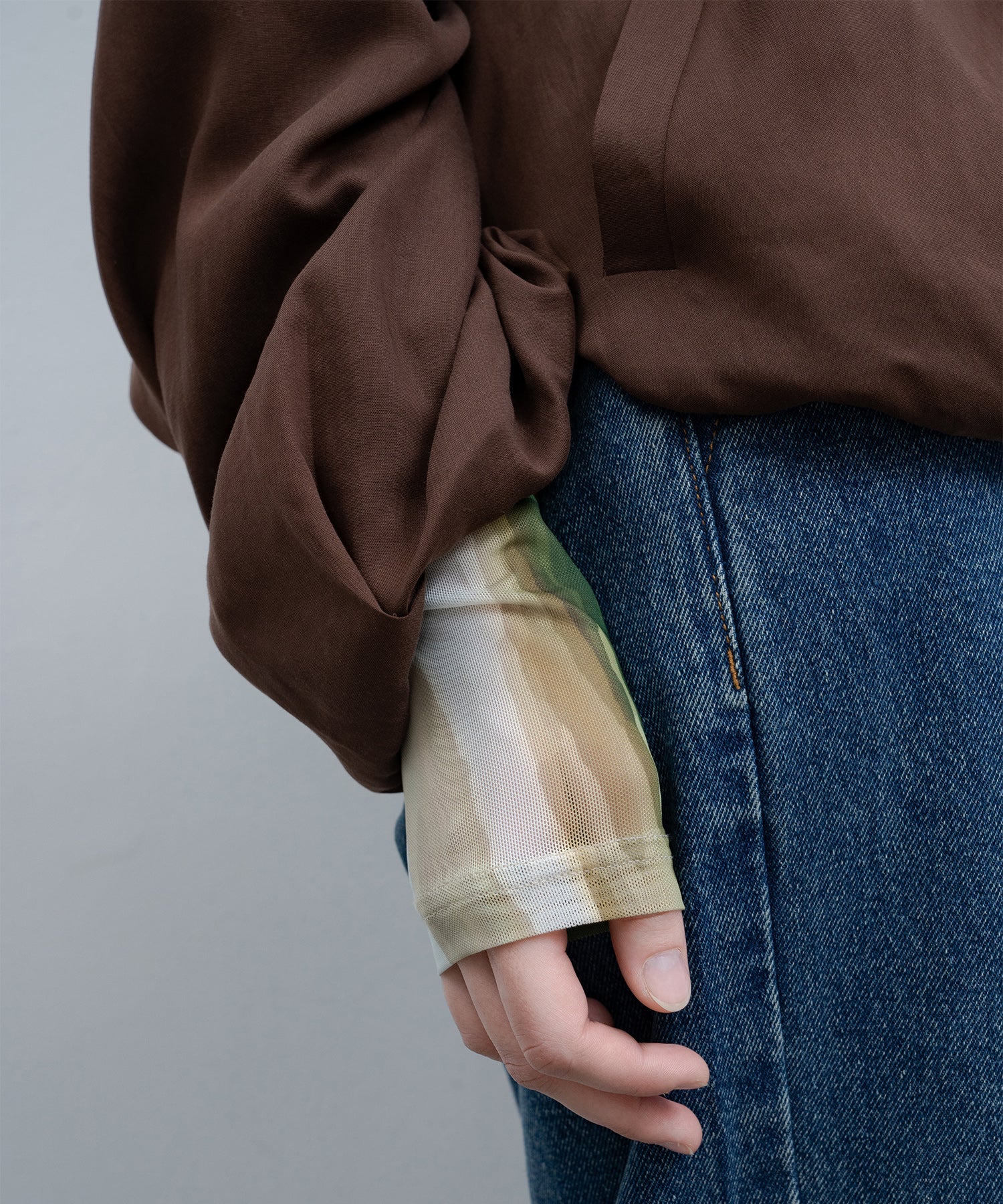 Balloon Sleeve Cropped Blouson