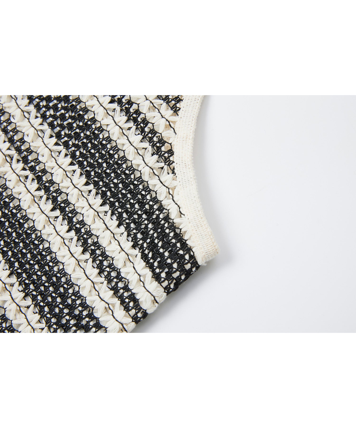Crochet-Knit See-Through Tunic