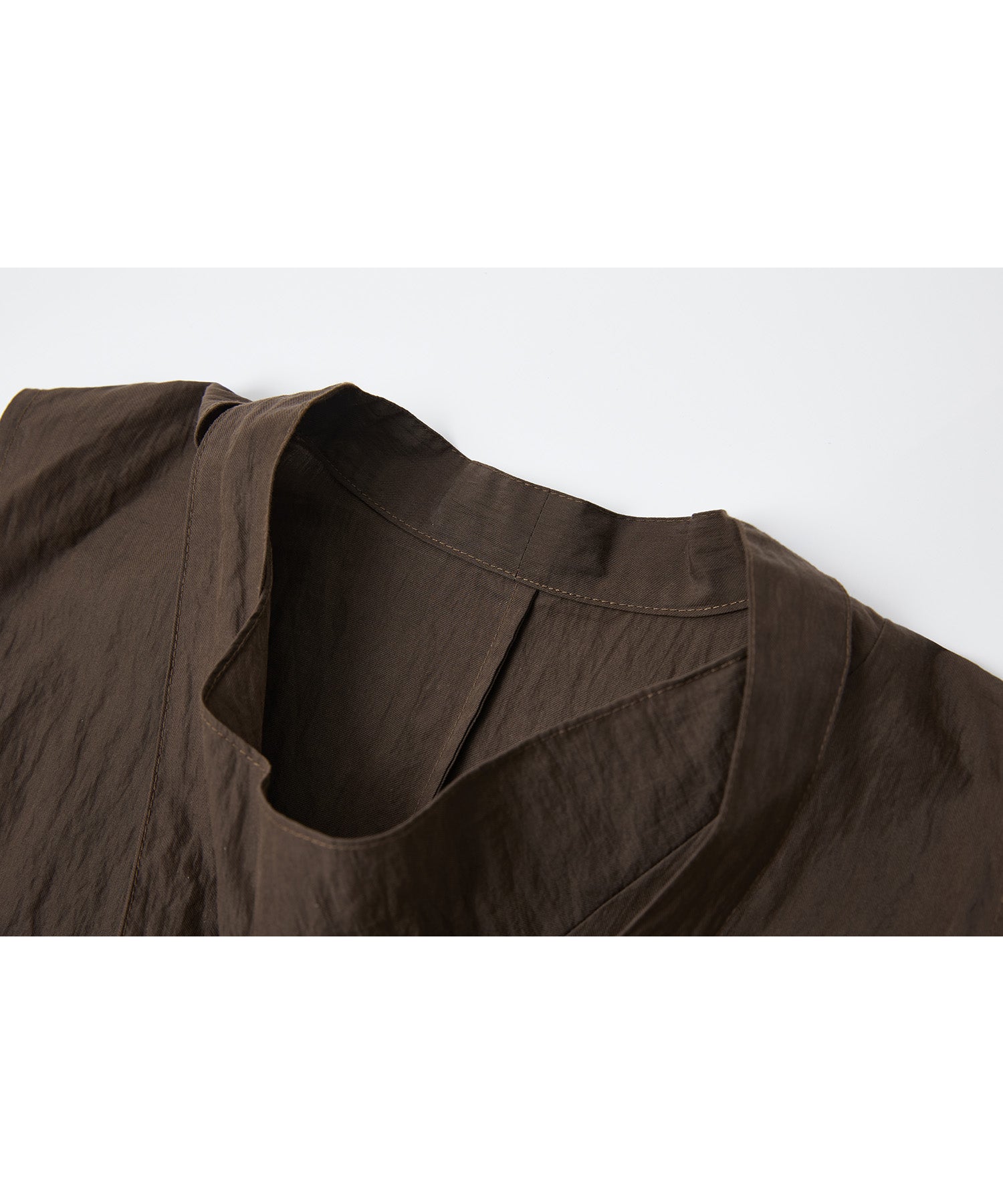 Drape Neck Pleated Blouse with Ribbon