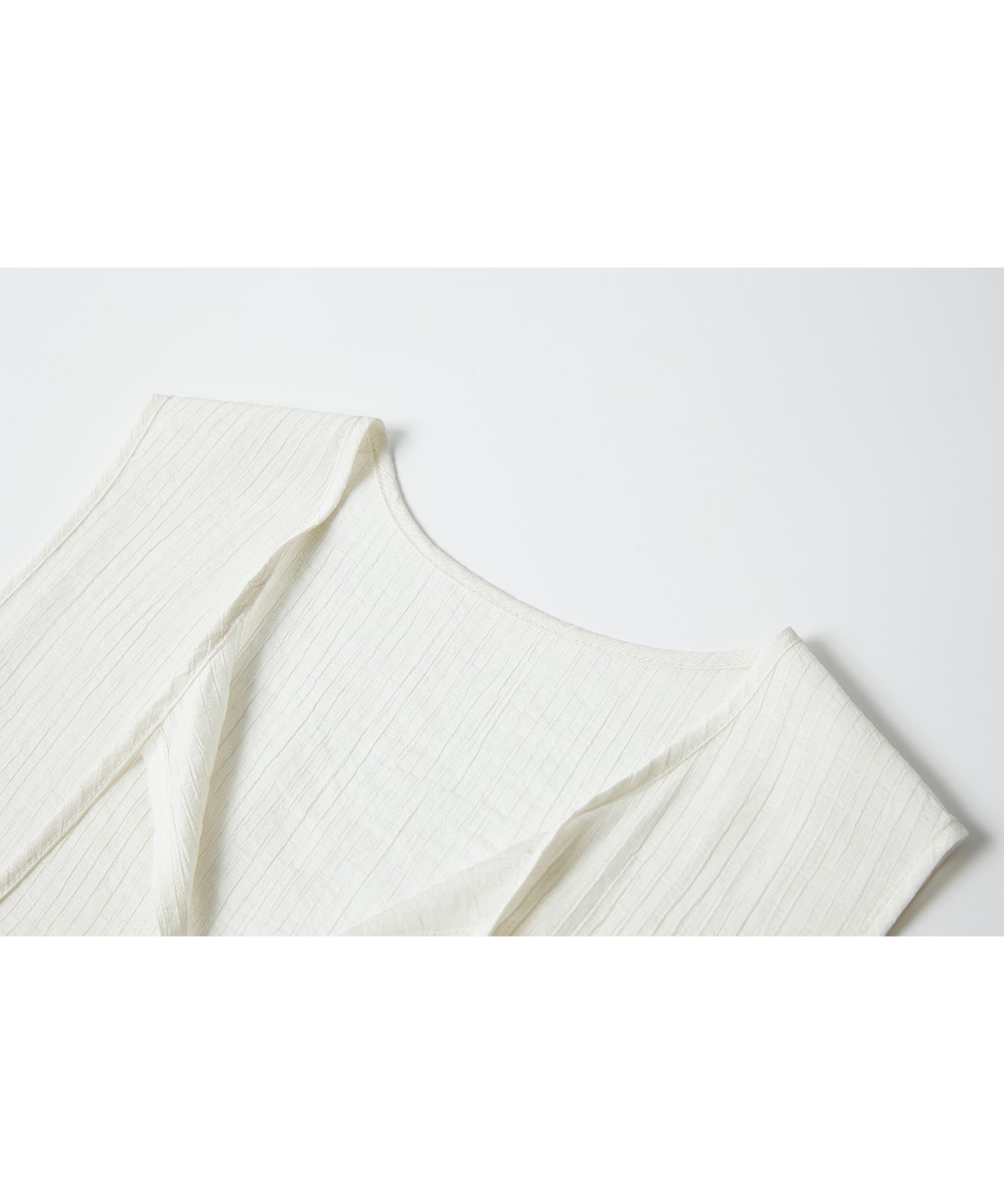 Flowy Tie Design Vest – Layered Look Summer Blouse