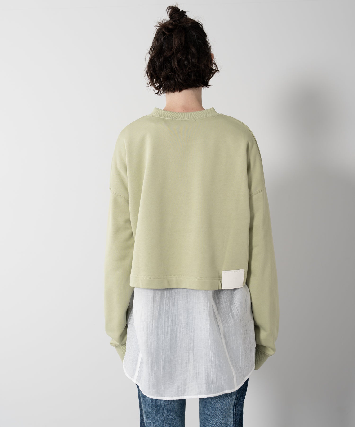 Casual Cropped Sweatshirt Top