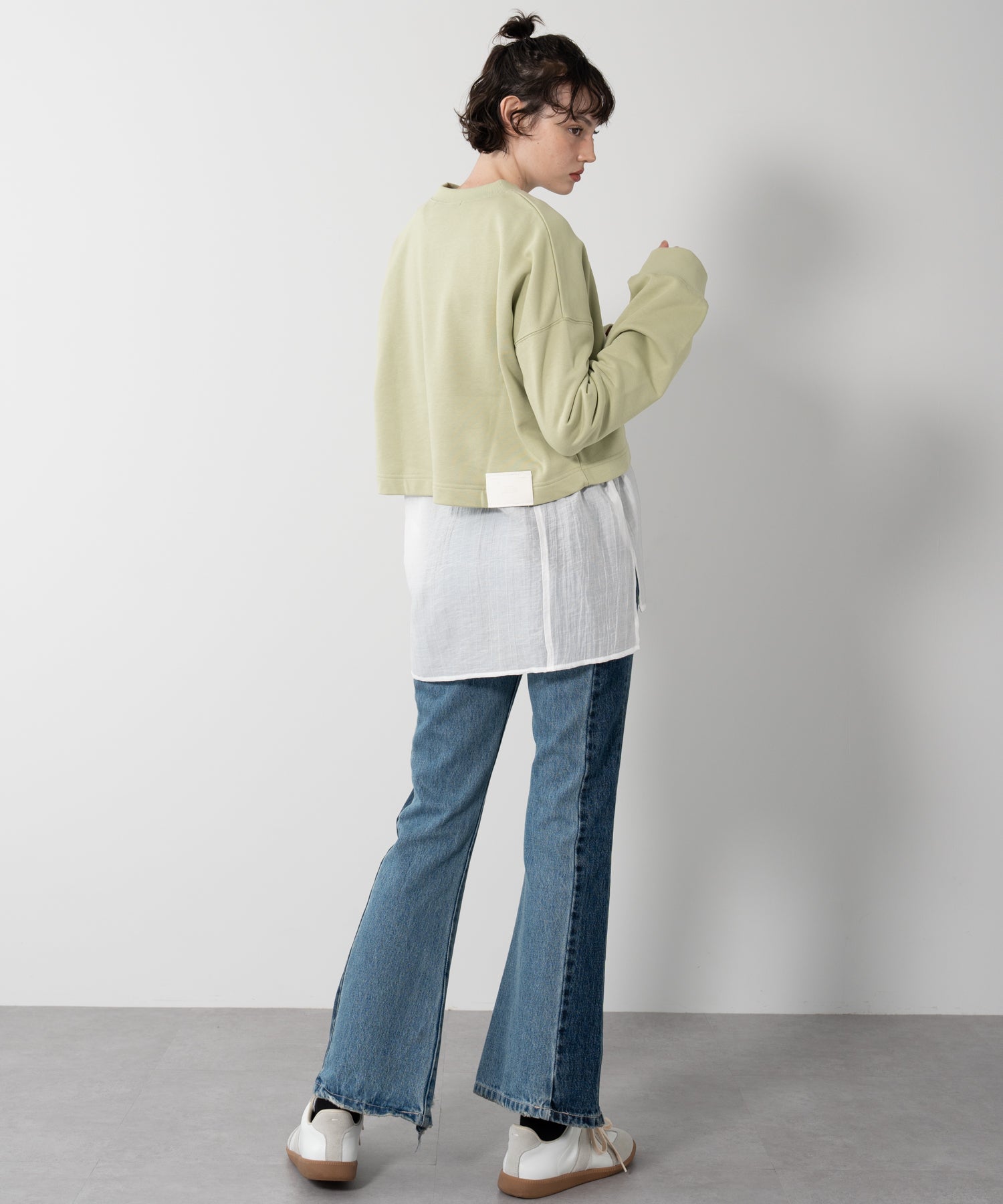 Casual Cropped Sweatshirt Top